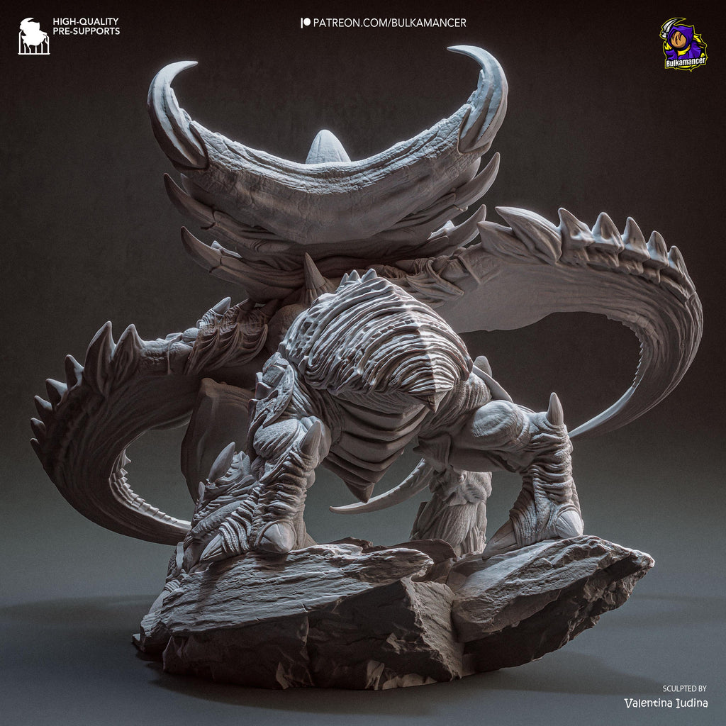 The Chitin Colossus - Alien Monster Behemoth Creature Ultralisk Resin Figure 16K