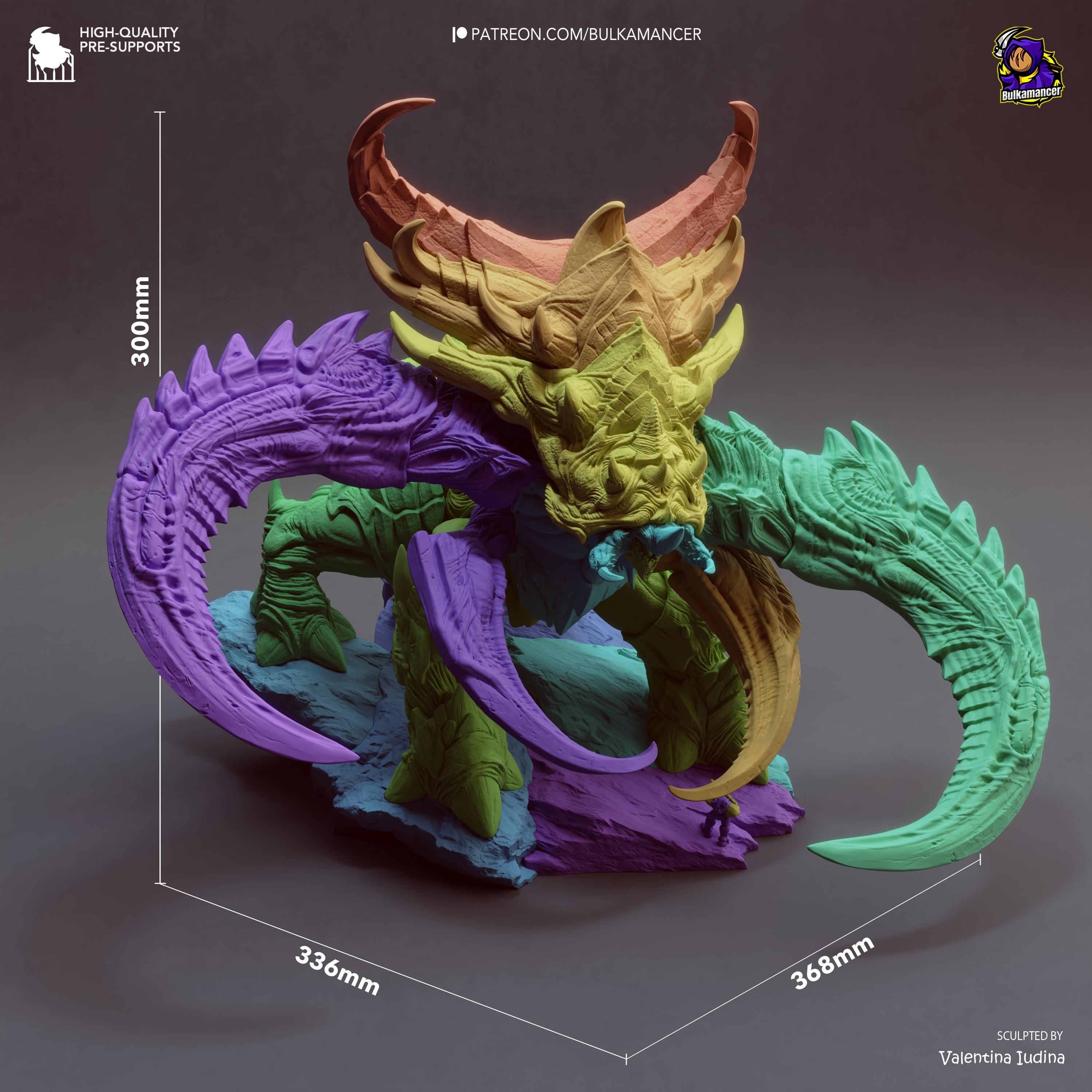 The Chitin Colossus - Alien Monster Behemoth Creature Ultralisk Resin Figure 16K