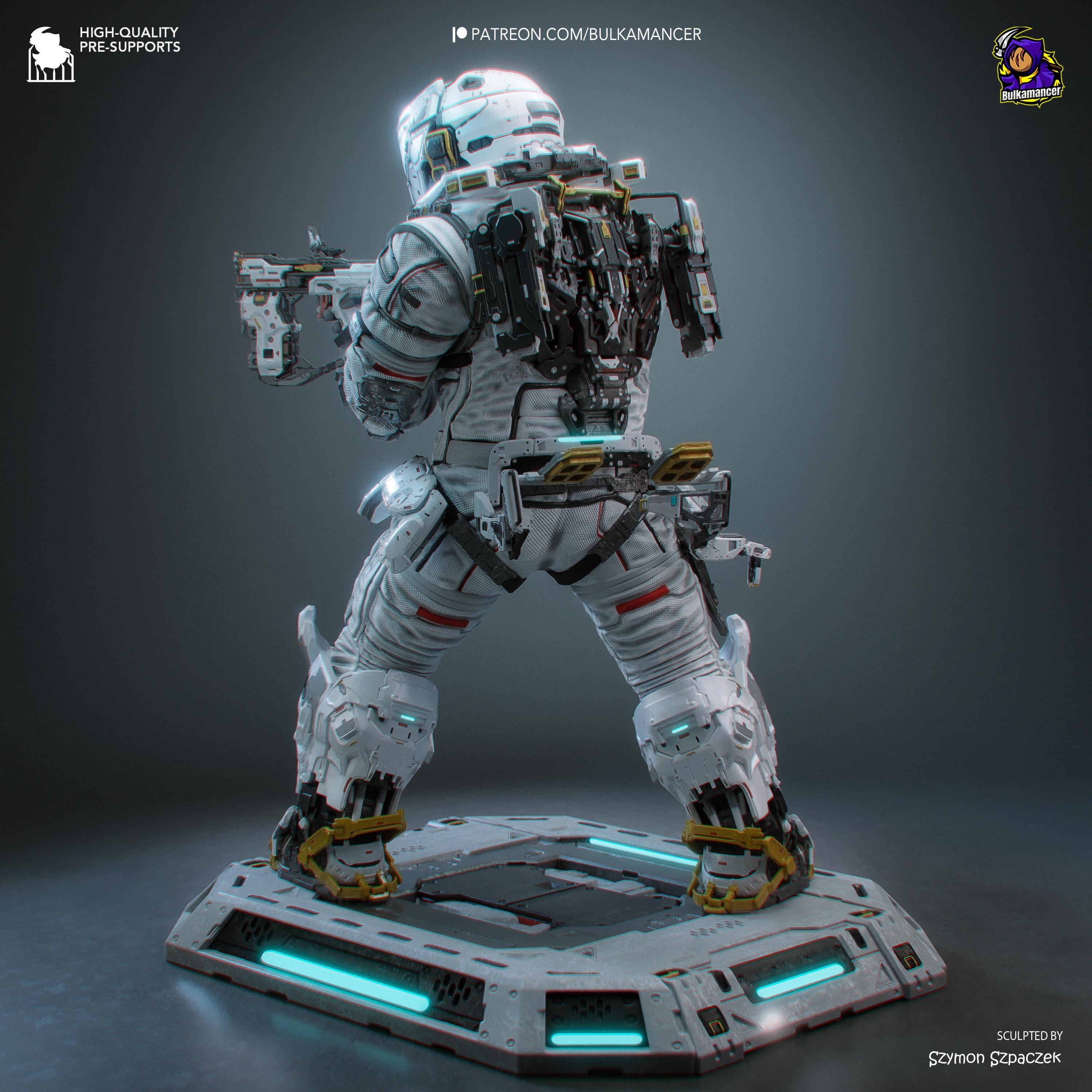 The Last Astronaut - Sci Fi Game Diorama Astronaut Figure Hugh Resin Figure 16K