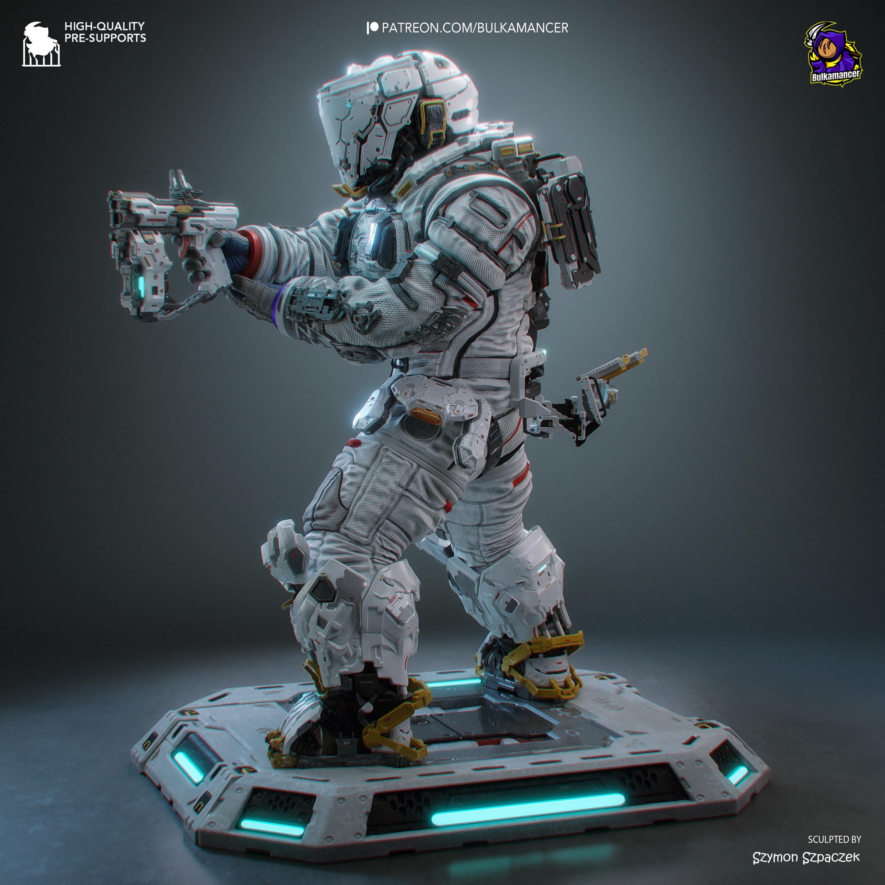 The Last Astronaut - Sci Fi Game Diorama Astronaut Figure Hugh Resin Figure 16K