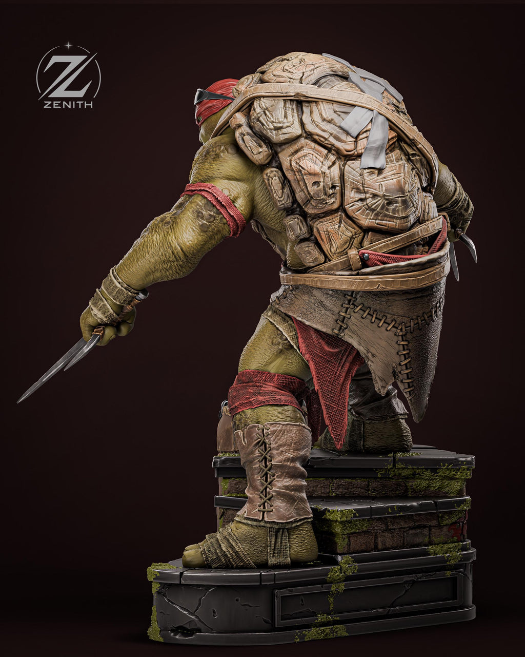 The Hothead - Ninja Turtle Martial Arts Comic Warrior Raphael Resin Figure 16K