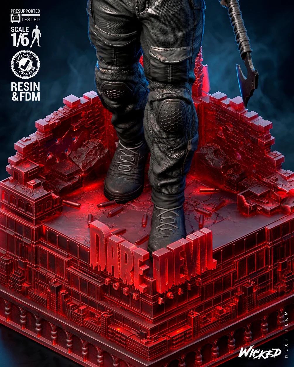 Ruthless Vigilate - Comic Anti-Hero Vigilante Soldier The Punisher Resin Figure 16K