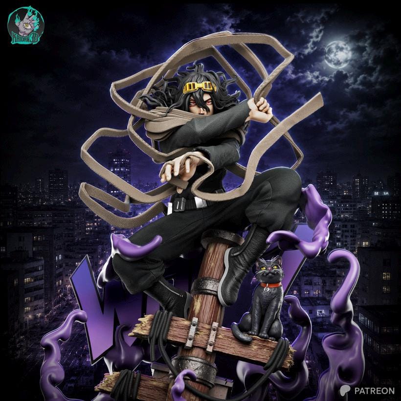 Eraser Of Legends - Underground Hero Anime Shota Aizawa Resin Figure 16K