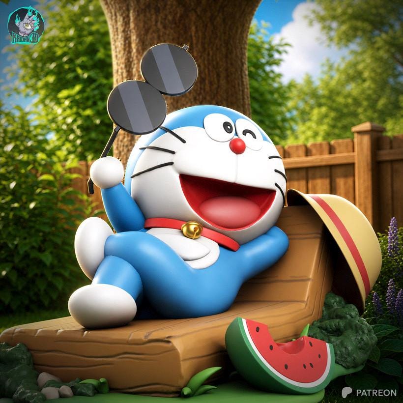 The Future Companion - Anime Companion Robot Doraemon Resin Figure 16K