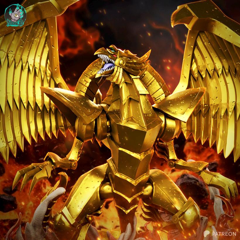 The Divine Sky Tyrant - Golden Dragon Ancient Diety The Winged Dragon Of Ra Resin Figure 16K