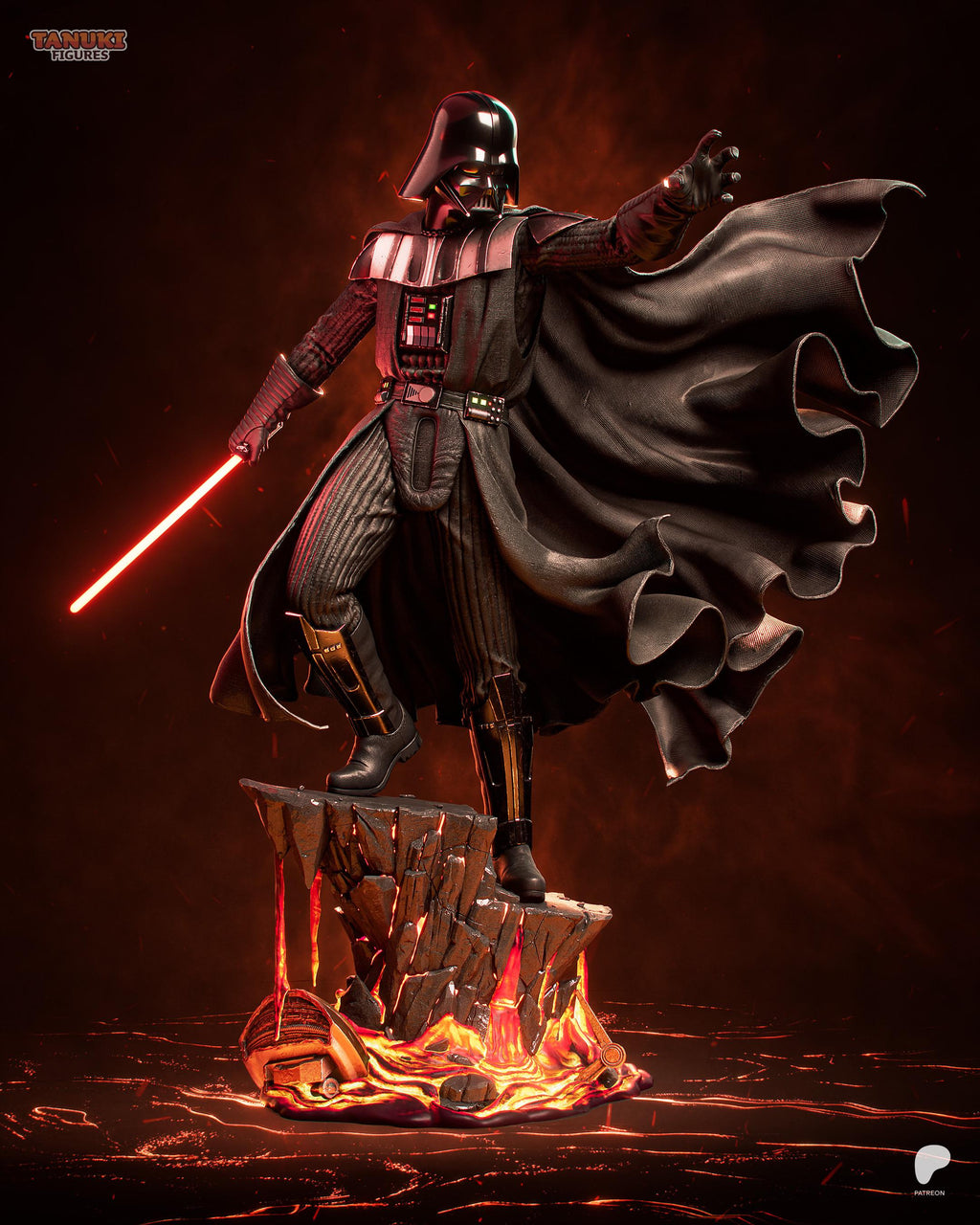 Force Of The Empire - Dark Lord Force User Darth Vader Resin Figure 16K