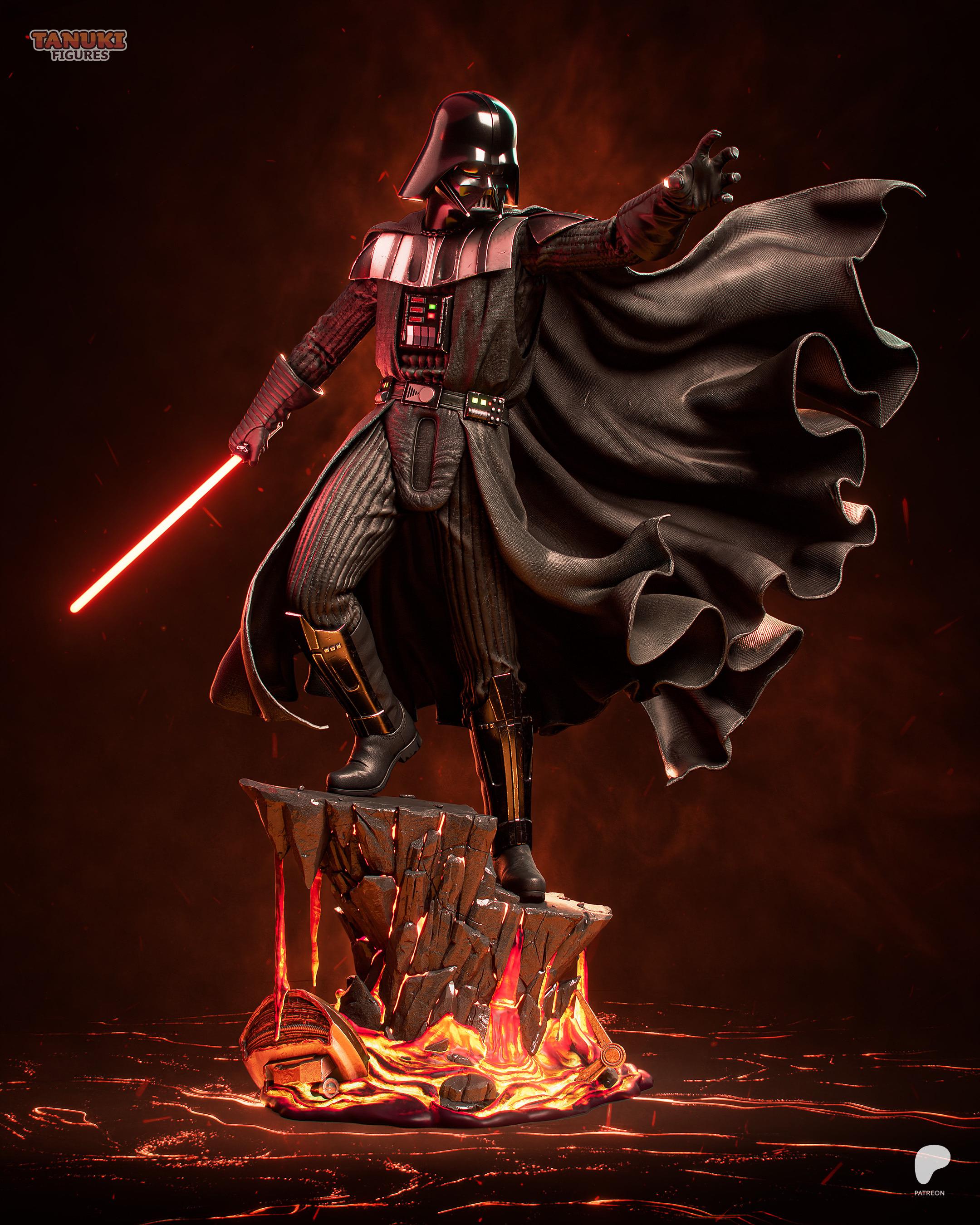Force Of The Empire - Dark Lord Force User Darth Vader Resin Figure 16K