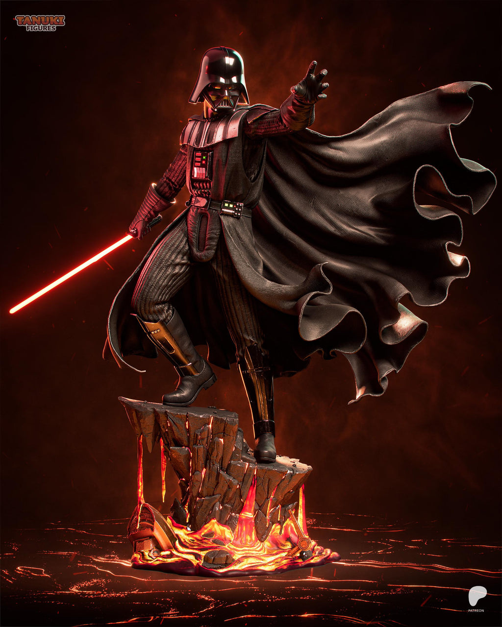 Force Of The Empire - Dark Lord Force User Darth Vader Resin Figure 16K