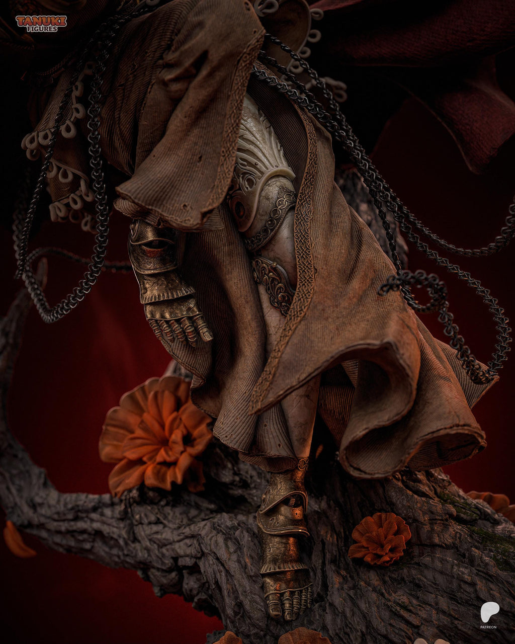 Dancer Of Scarlet Petals - Dark Fantasy Female Rotten Warrior Malenia Resin Figure 16K