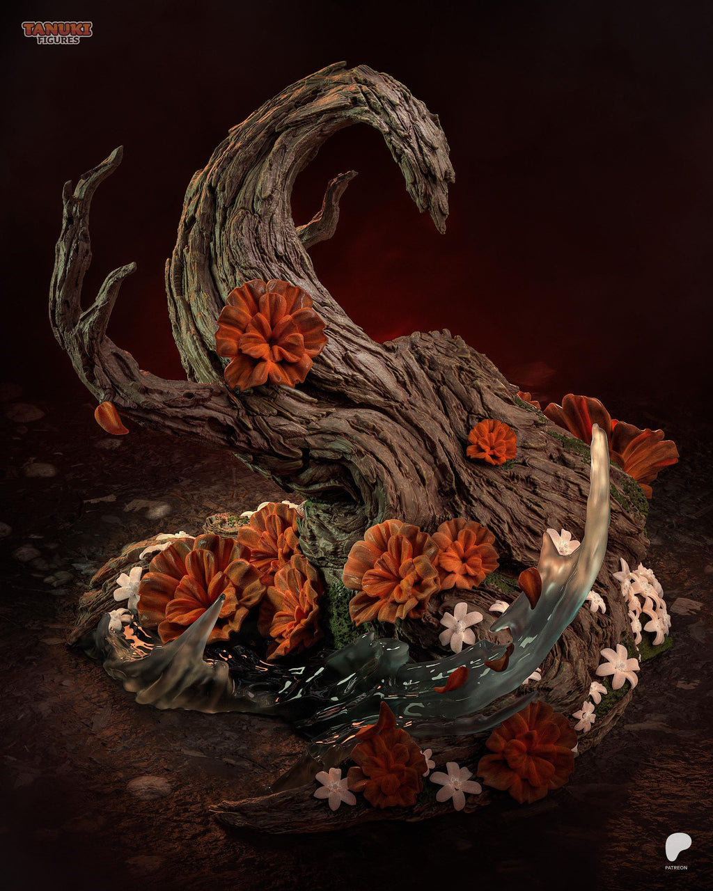 Dancer Of Scarlet Petals - Dark Fantasy Female Rotten Warrior Malenia Resin Figure 16K