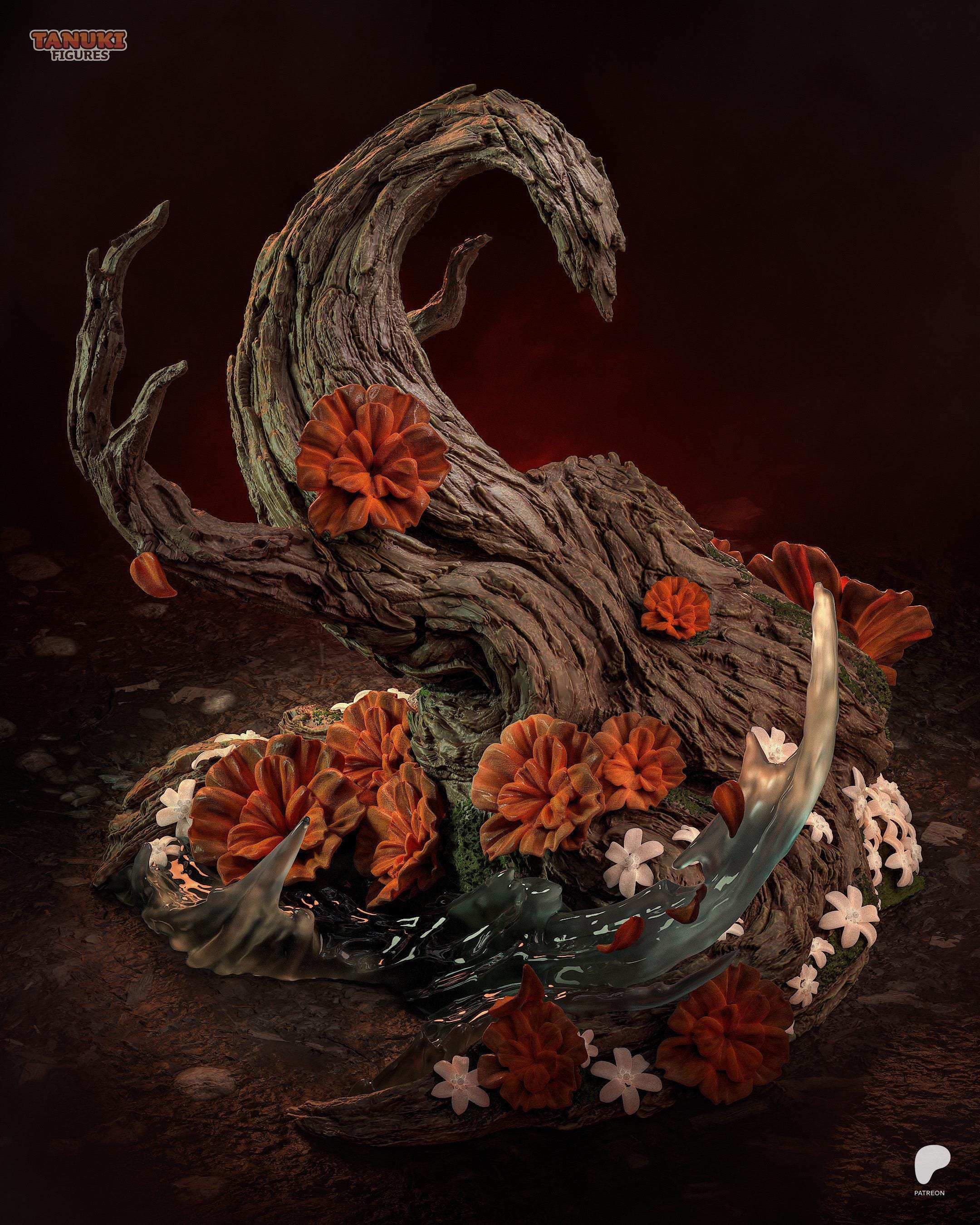 Dancer Of Scarlet Petals - Dark Fantasy Female Rotten Warrior Malenia Resin Figure 16K
