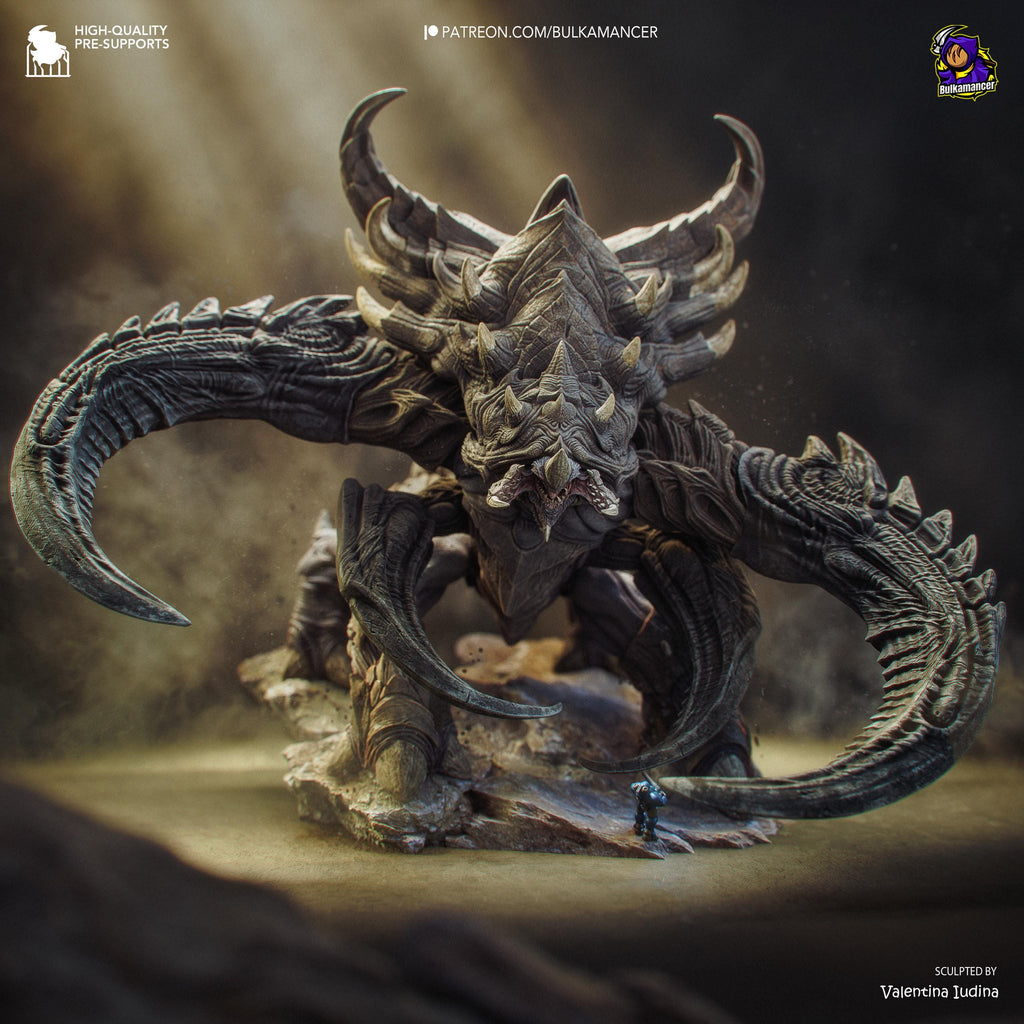 The Chitin Colossus - Alien Monster Behemoth Creature Ultralisk Resin Figure 16K