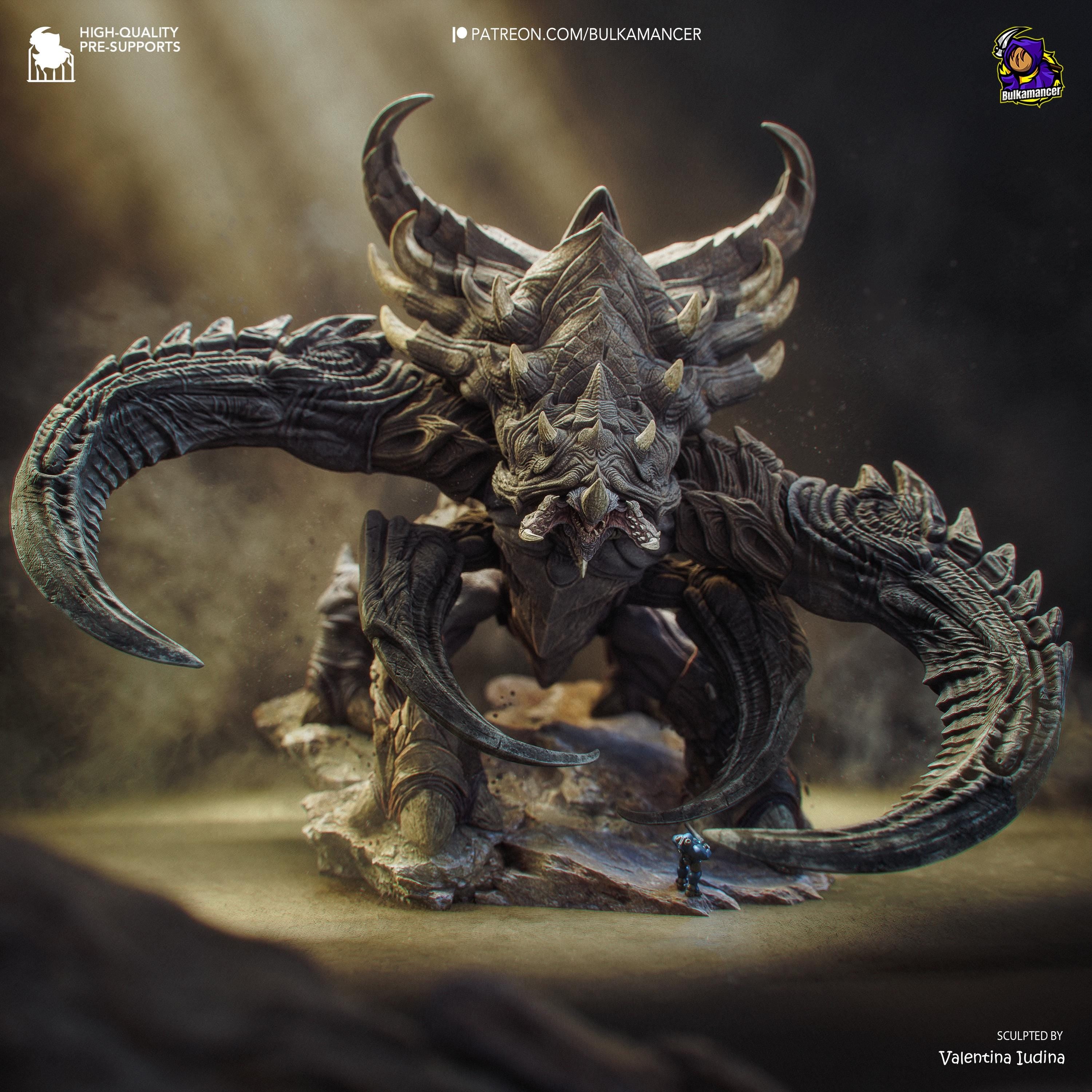 The Chitin Colossus - Alien Monster Behemoth Creature Ultralisk Resin Figure 16K