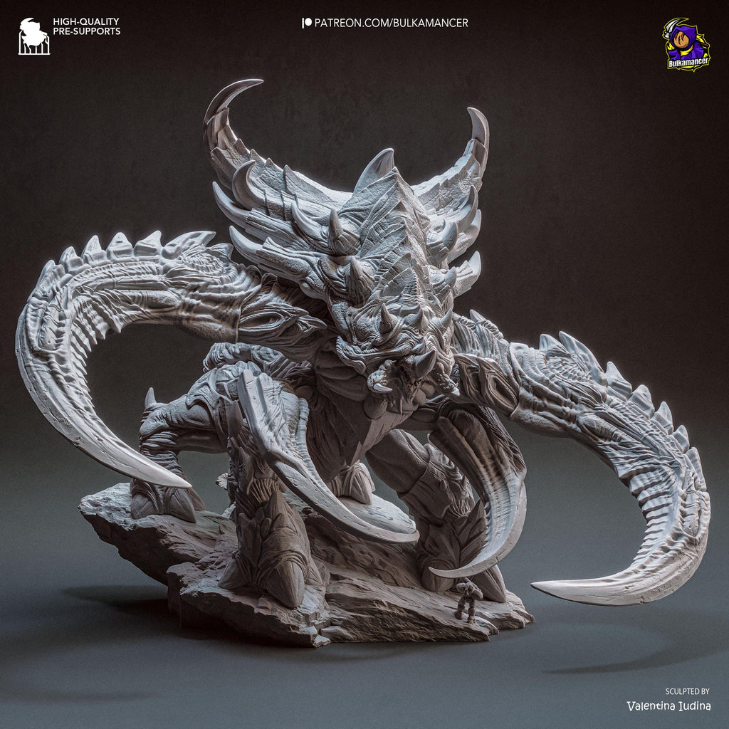 The Chitin Colossus - Alien Monster Behemoth Creature Ultralisk Resin Figure 16K
