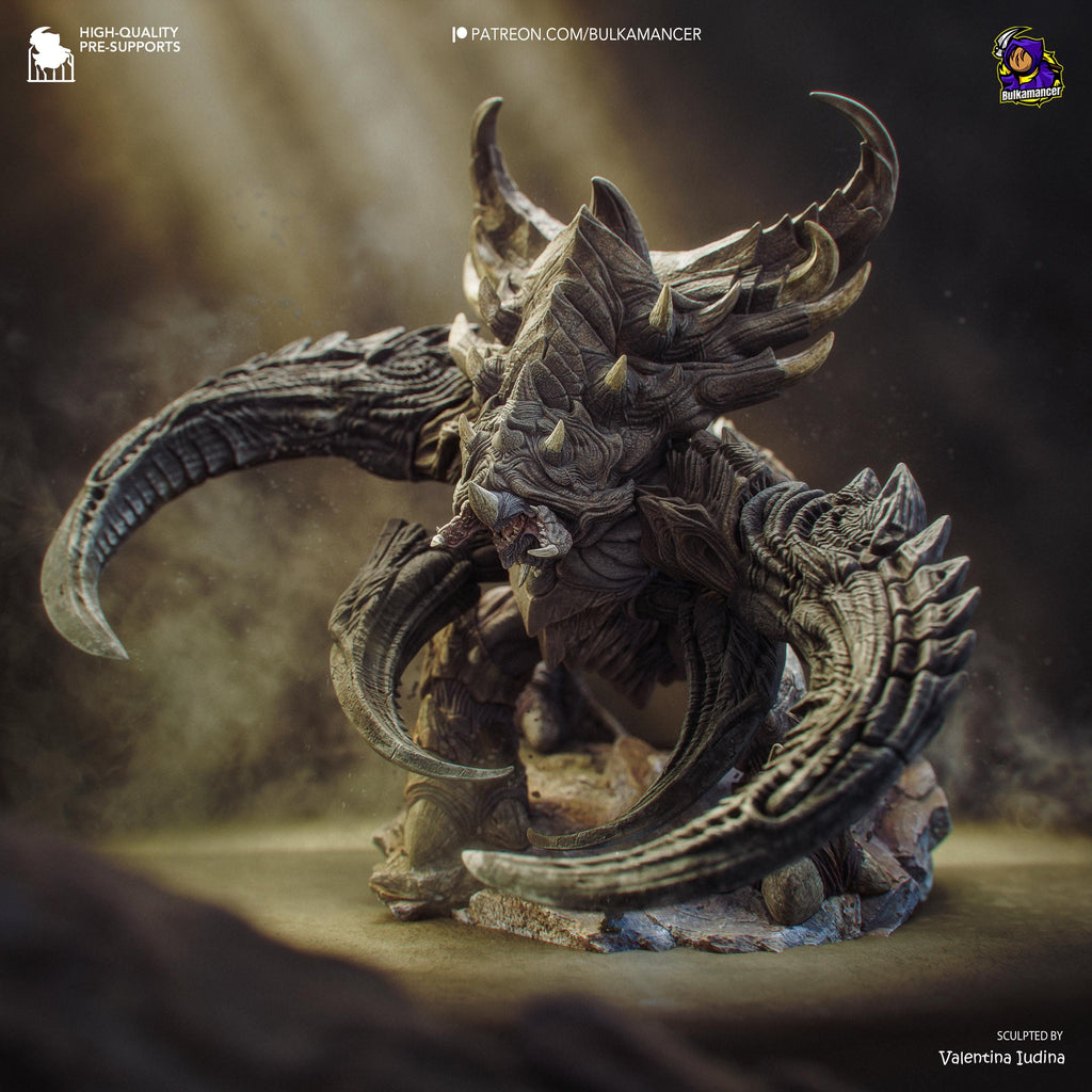 The Chitin Colossus - Alien Monster Behemoth Creature Ultralisk Resin Figure 16K