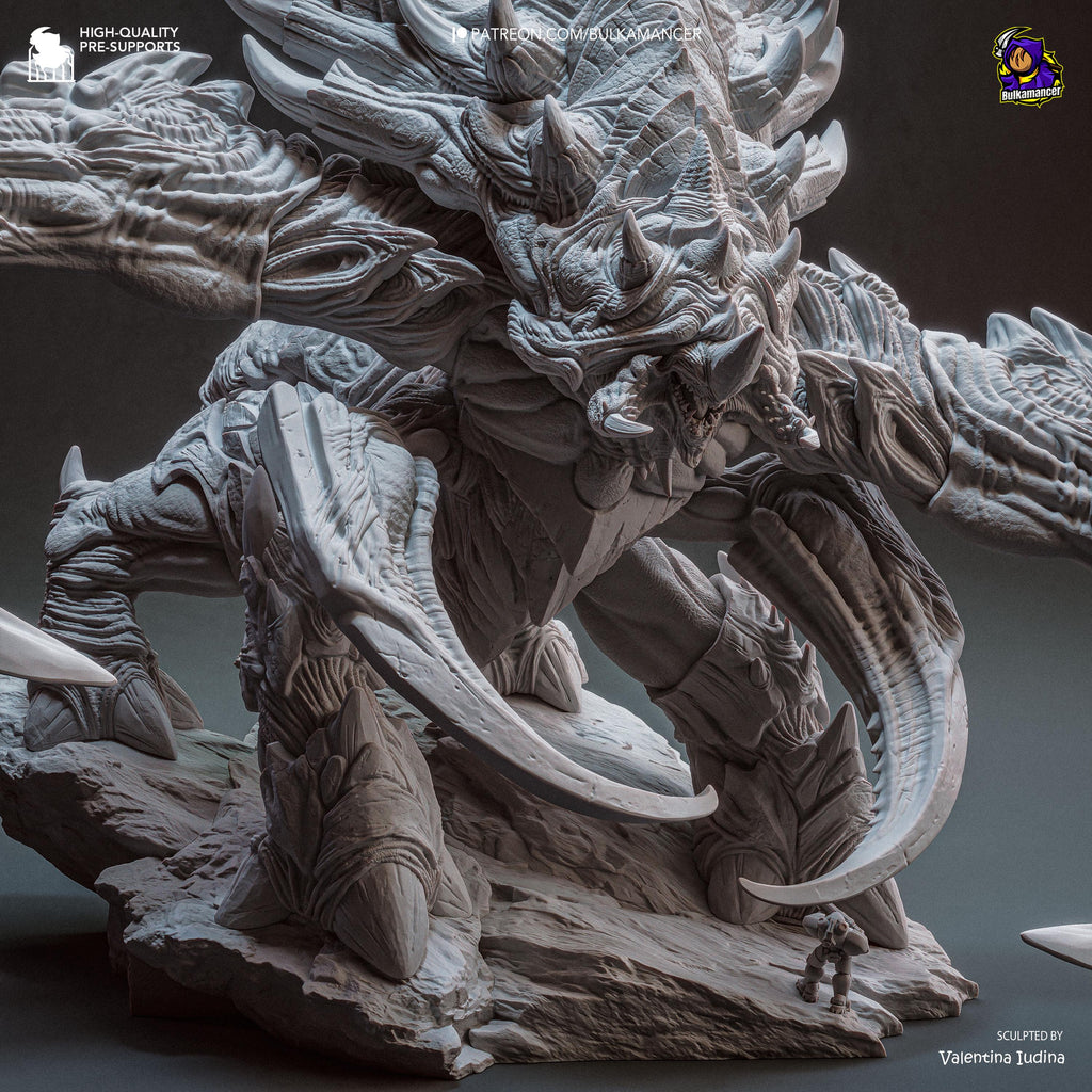 The Chitin Colossus - Alien Monster Behemoth Creature Ultralisk Resin Figure 16K