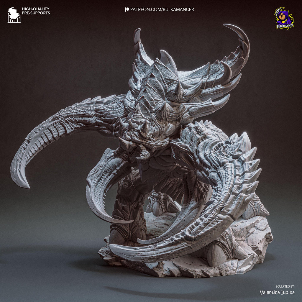 The Chitin Colossus - Alien Monster Behemoth Creature Ultralisk Resin Figure 16K