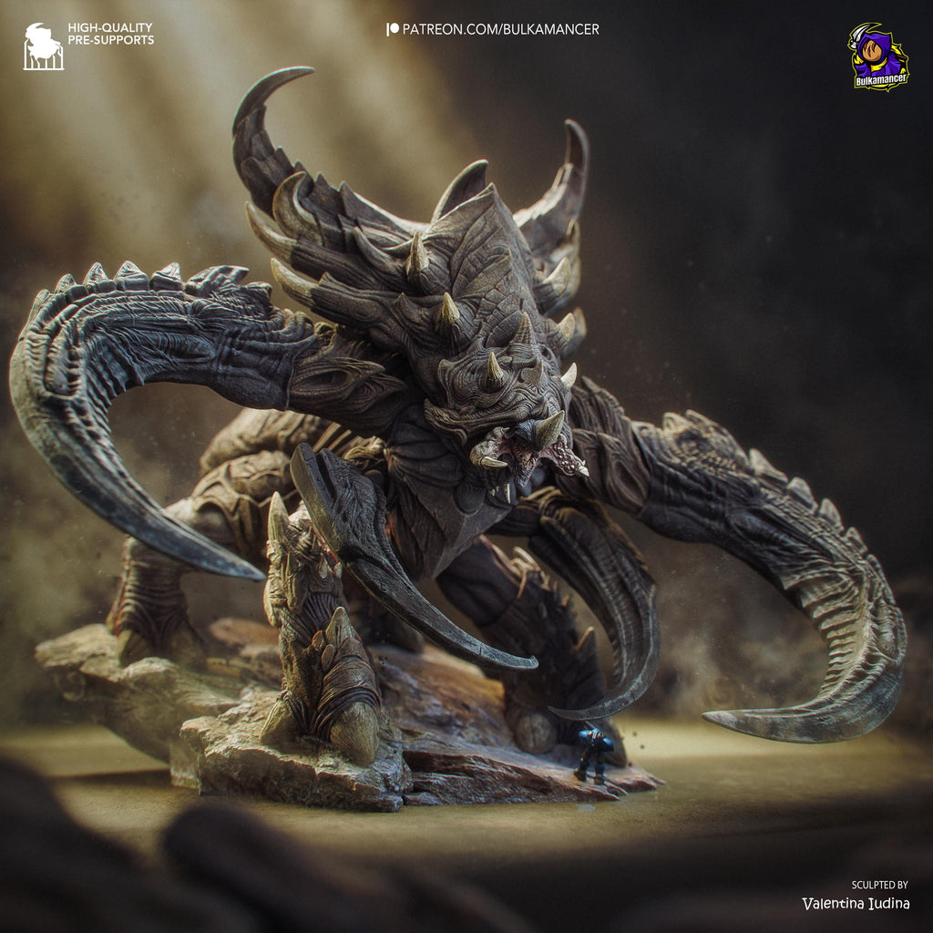 The Chitin Colossus - Alien Monster Behemoth Creature Ultralisk Resin Figure 16K