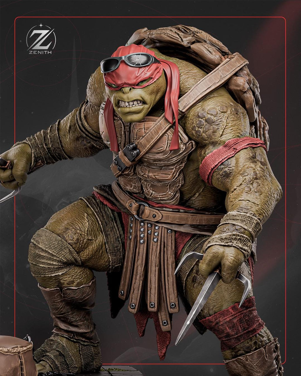 The Hothead - Ninja Turtle Martial Arts Comic Warrior Raphael Resin Figure 16K