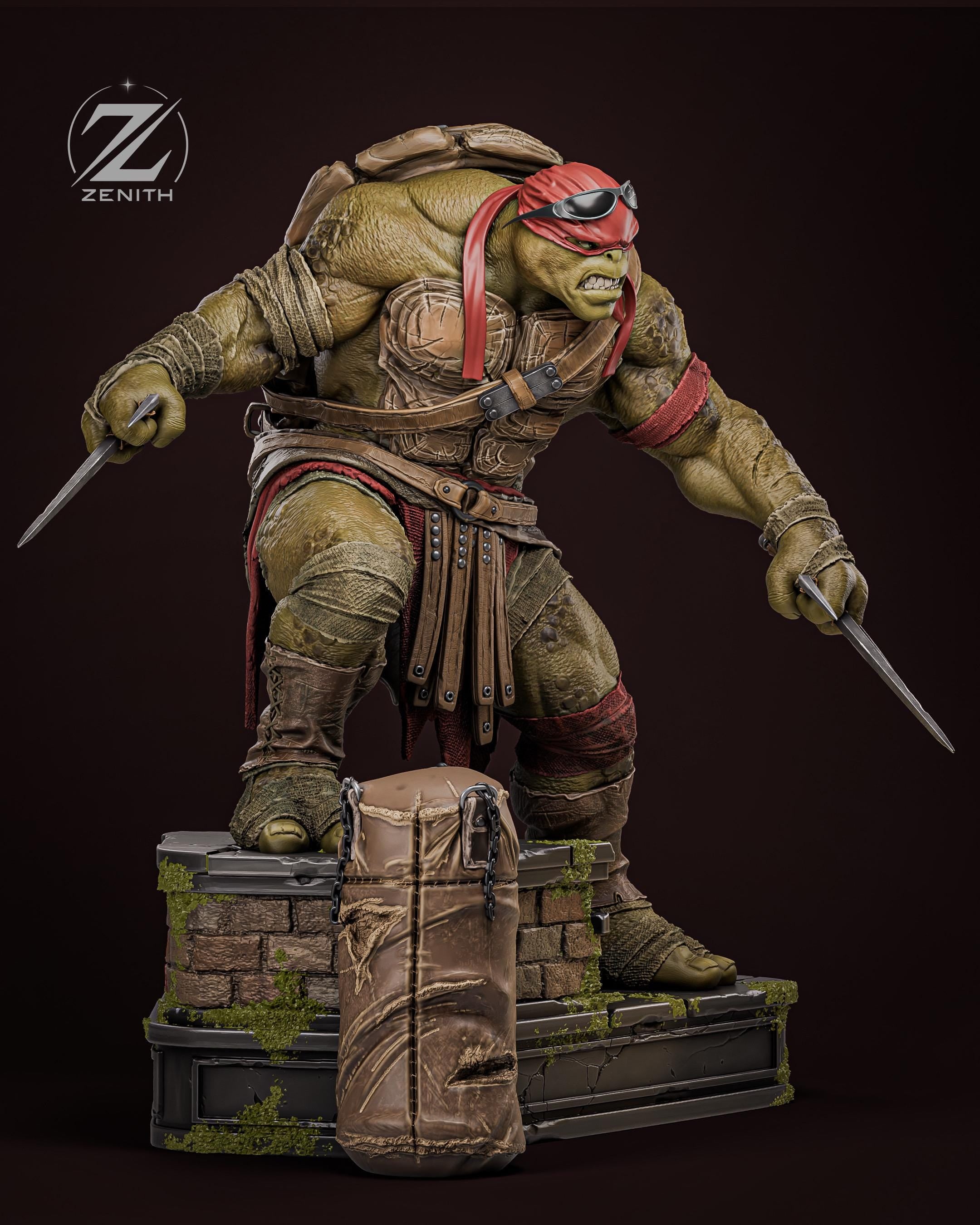 The Hothead - Ninja Turtle Martial Arts Comic Warrior Raphael Resin Figure 16K