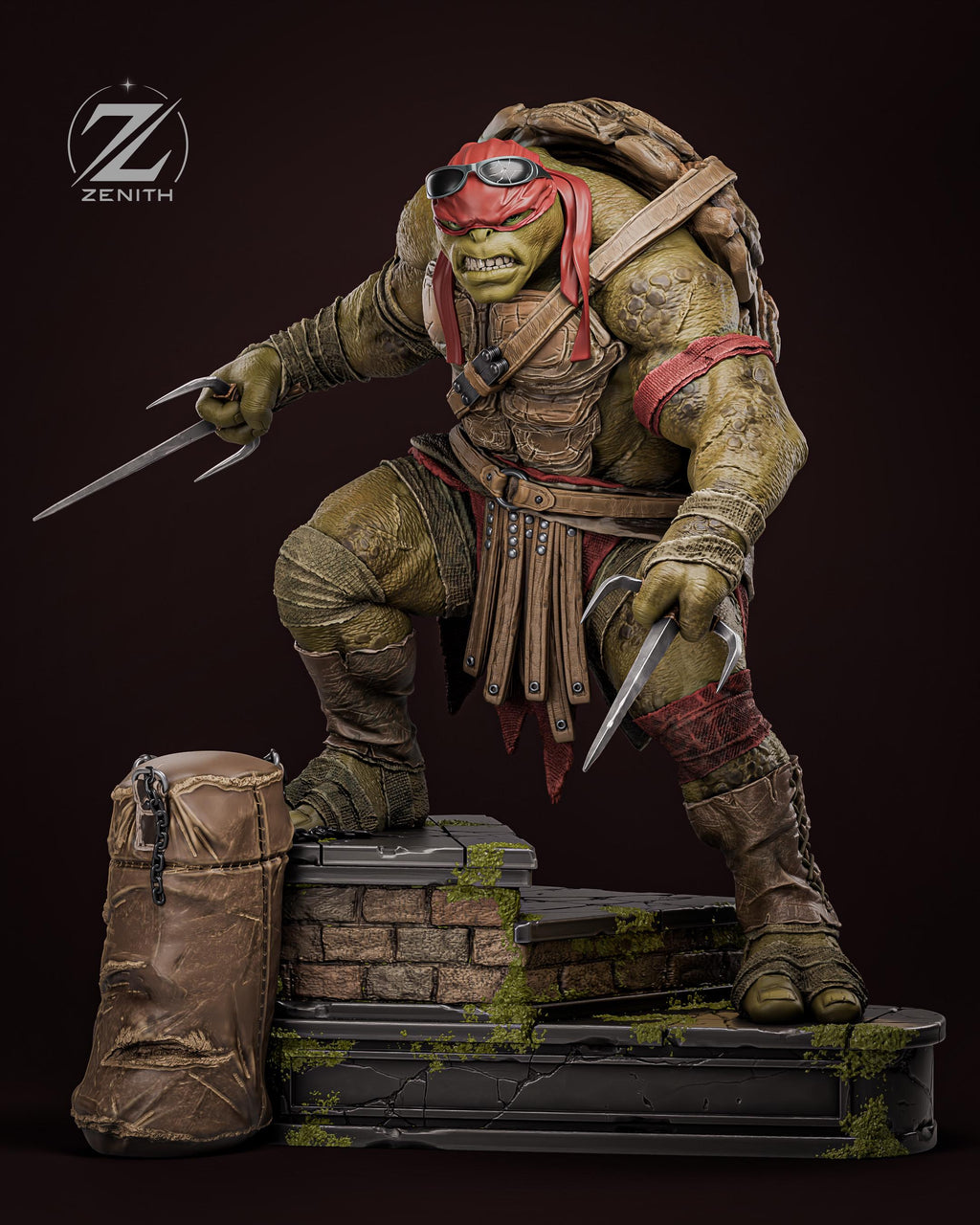 The Hothead - Ninja Turtle Martial Arts Comic Warrior Raphael Resin Figure 16K
