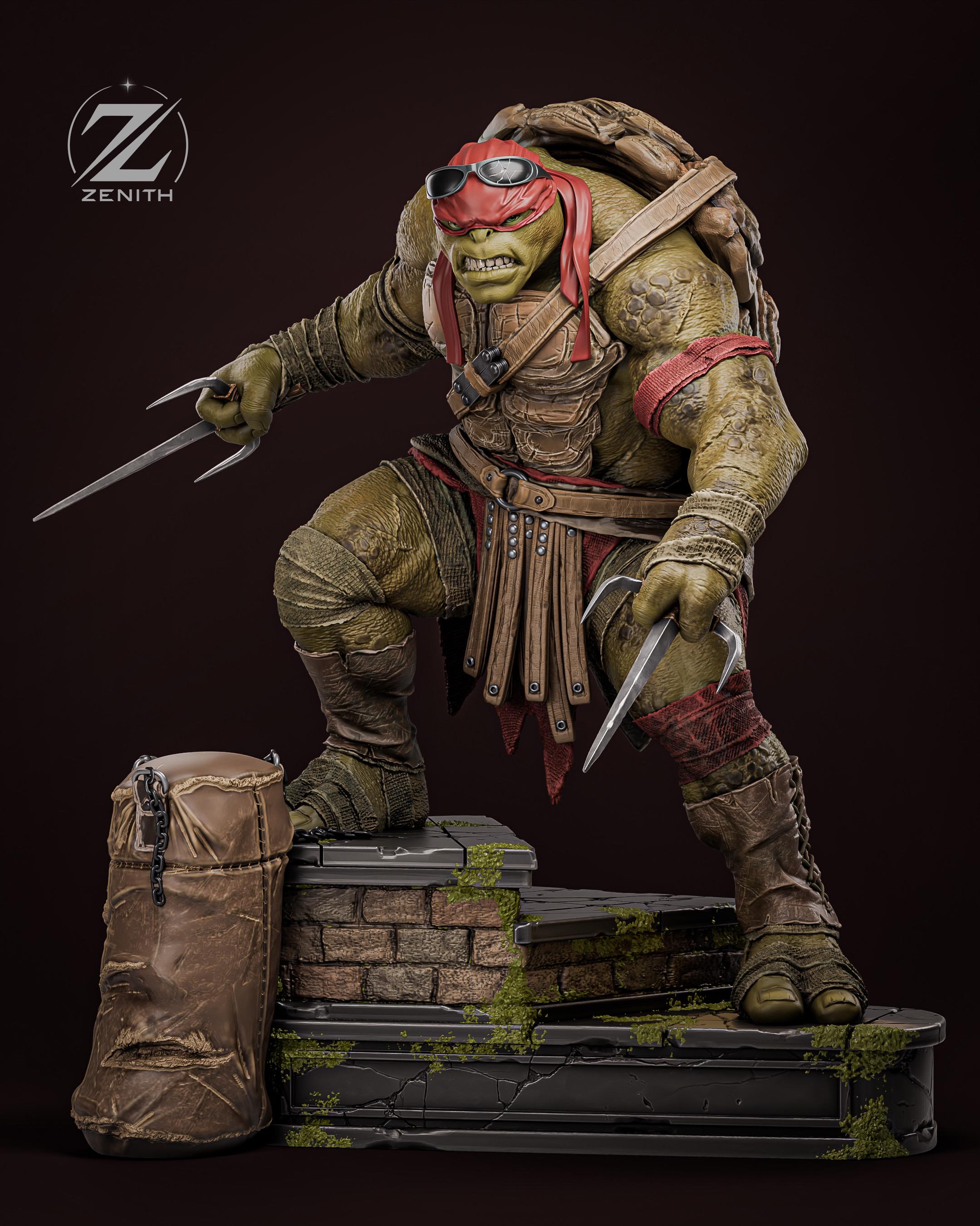 The Hothead - Ninja Turtle Martial Arts Comic Warrior Raphael Resin Figure 16K