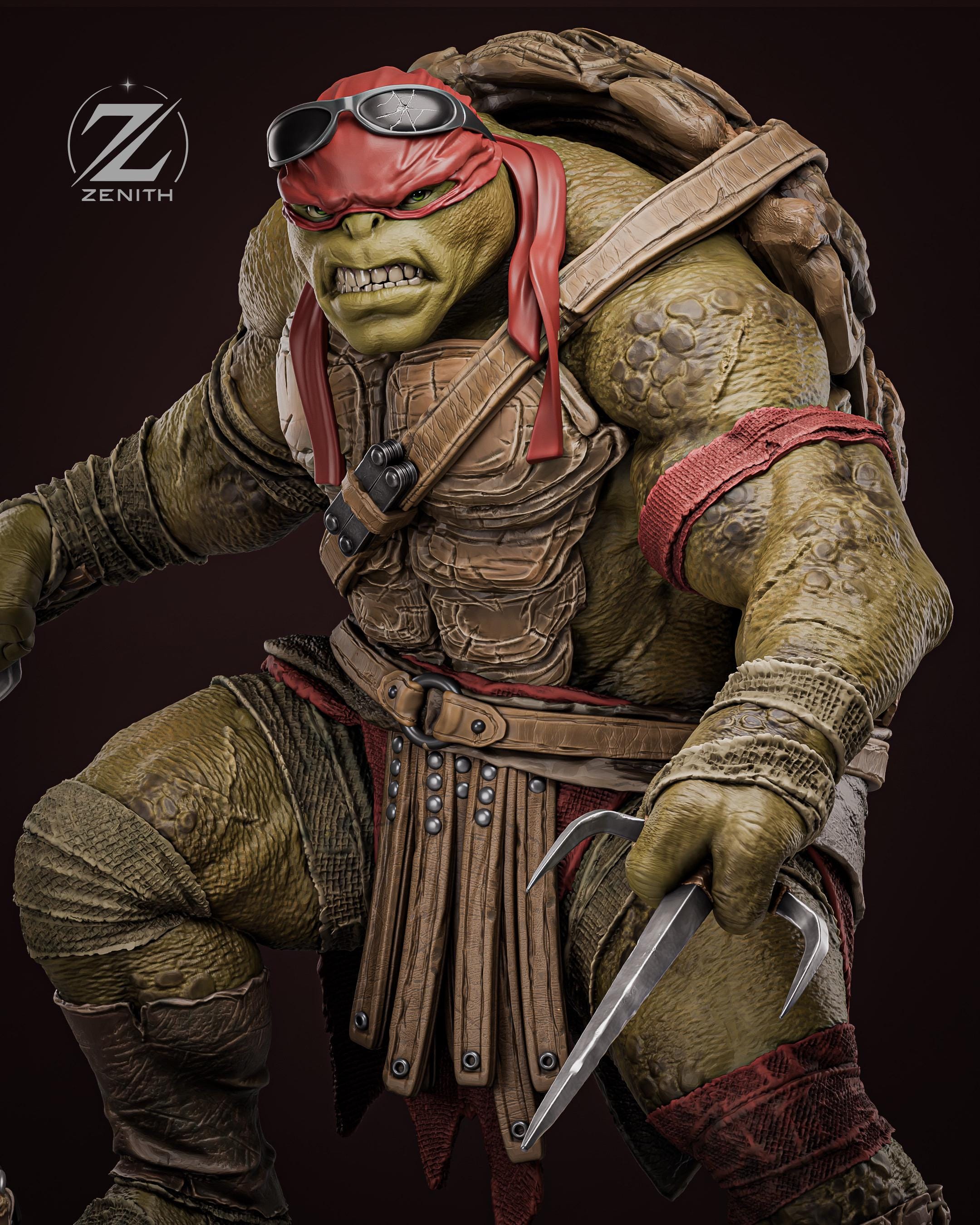 The Hothead - Ninja Turtle Martial Arts Comic Warrior Raphael Resin Figure 16K