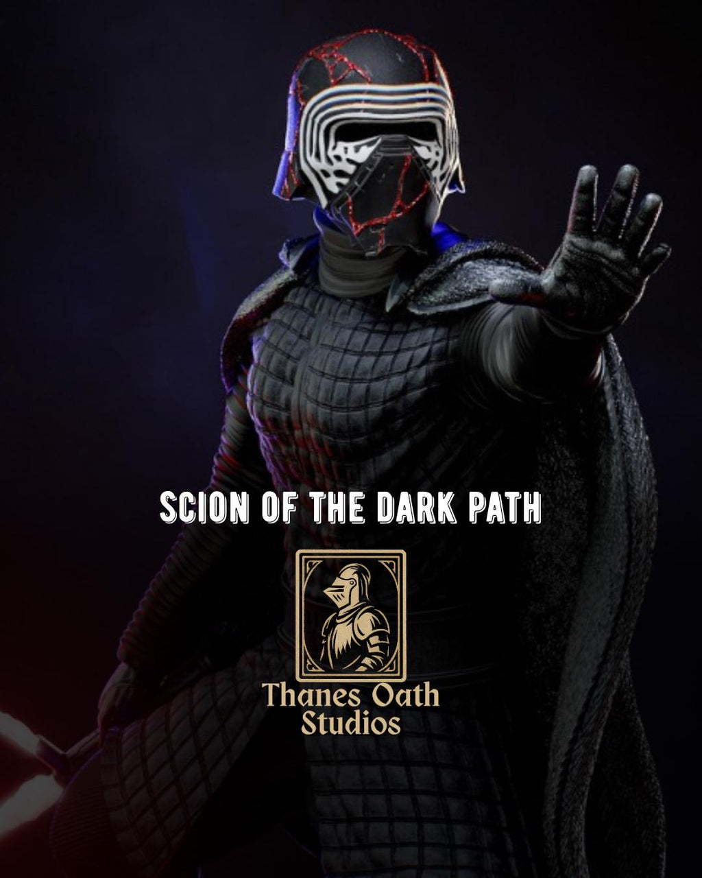 Scion Of The Dark Path - Dark Space Knight Sci-Fi Kylo Ren Resin Figure 16K
