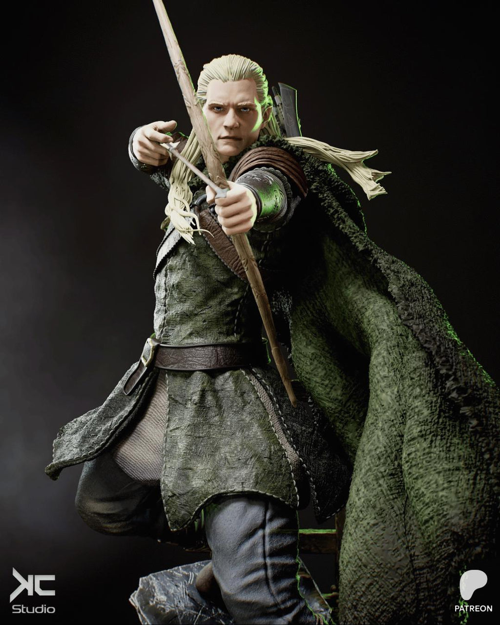 The Elven Prince - Elven Fantasy Archer Bow Master Legolas Resin Figure 16K