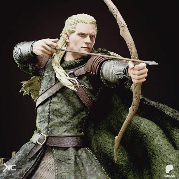The Elven Prince - Elven Fantasy Archer Bow Master Legolas Resin Figure 16K