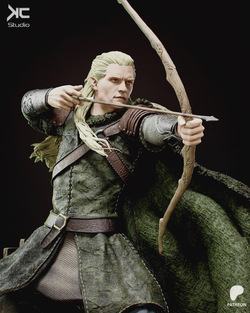 The Elven Prince - Elven Fantasy Archer Bow Master Legolas Resin Figure 16K