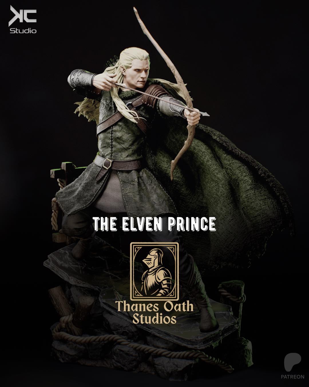 The Elven Prince - Elven Fantasy Archer Bow Master Legolas Resin Figure 16K