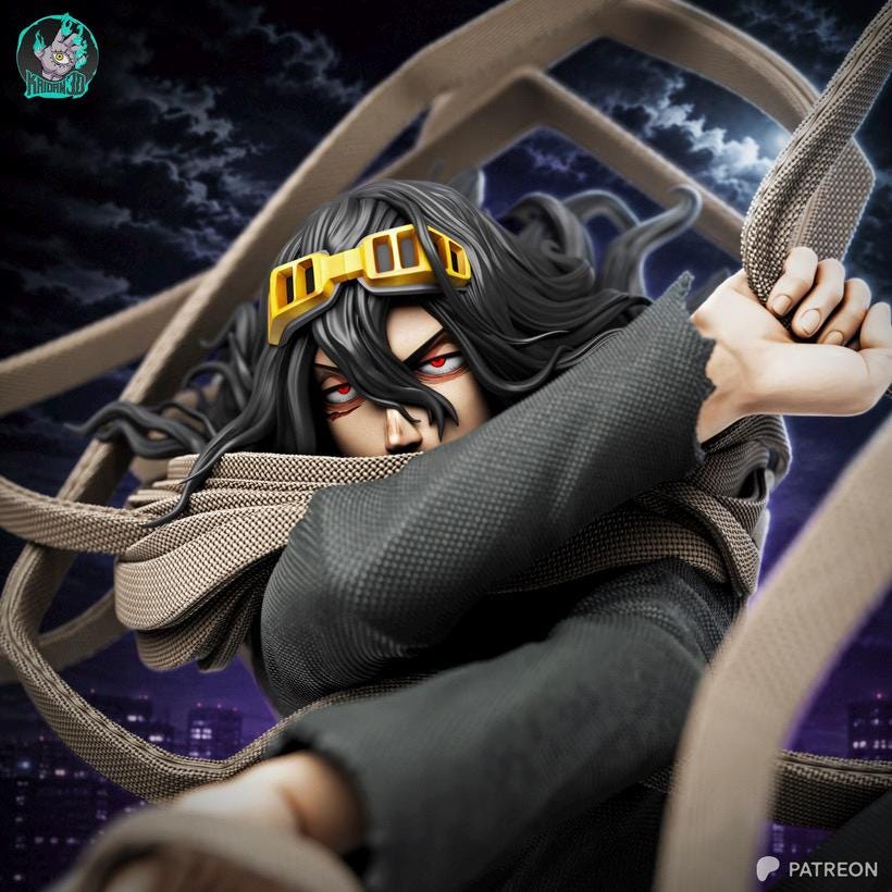 Eraser Of Legends - Underground Hero Anime Shota Aizawa Resin Figure 16K