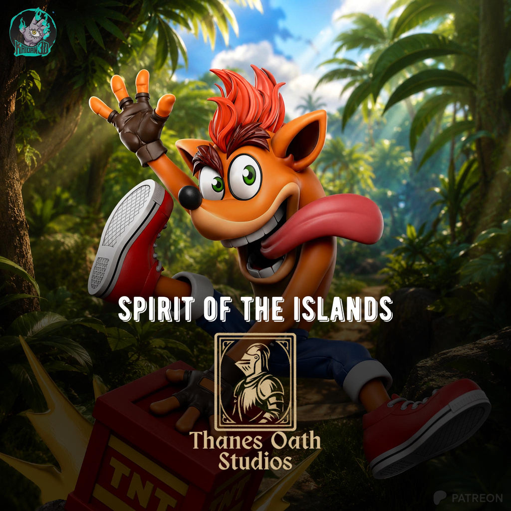 Spirit Of The Islands - Platform Hero Cartoon Crash Bandicoot Resin Figure 16K