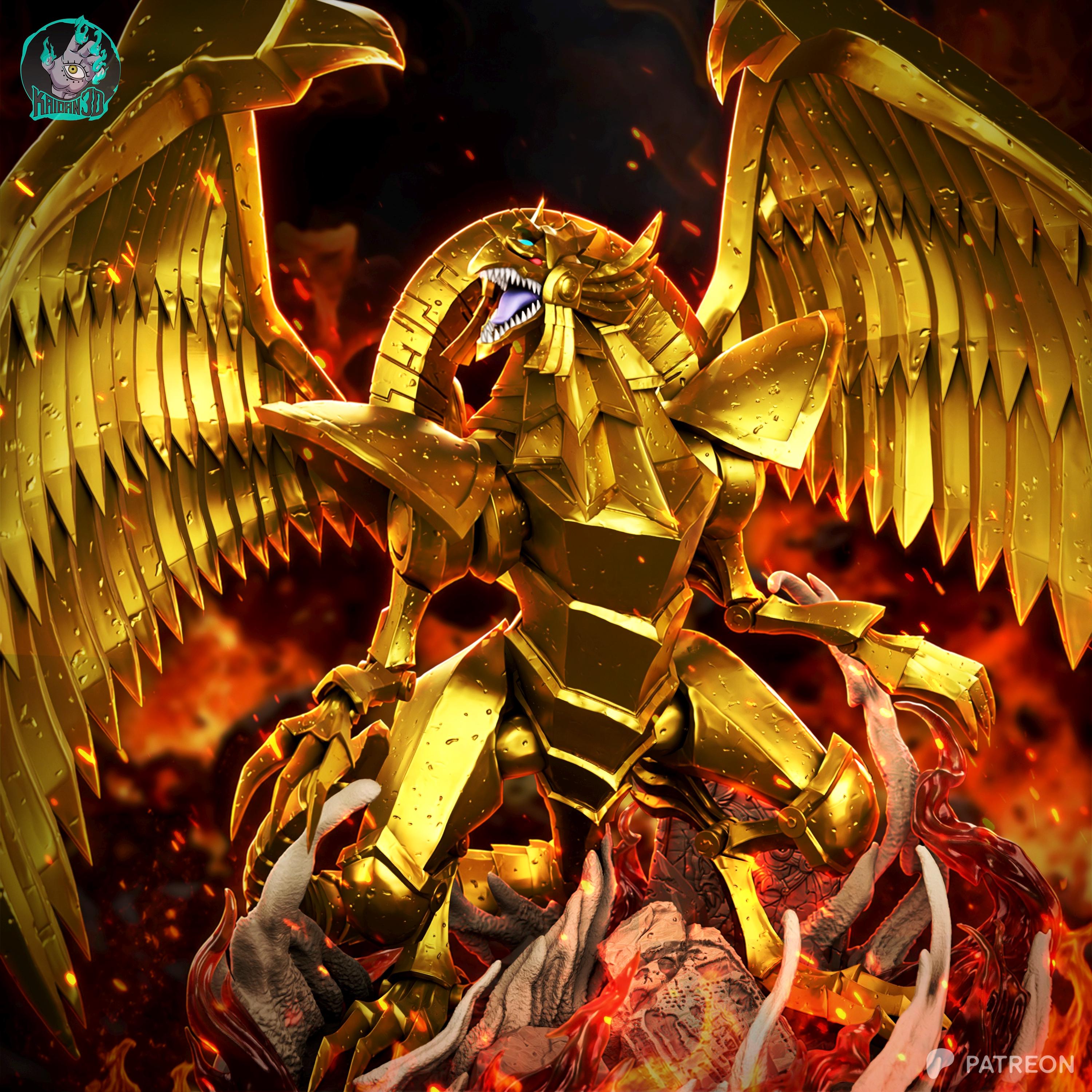 The Divine Sky Tyrant - Golden Dragon Ancient Diety The Winged Dragon Of Ra Resin Figure 16K
