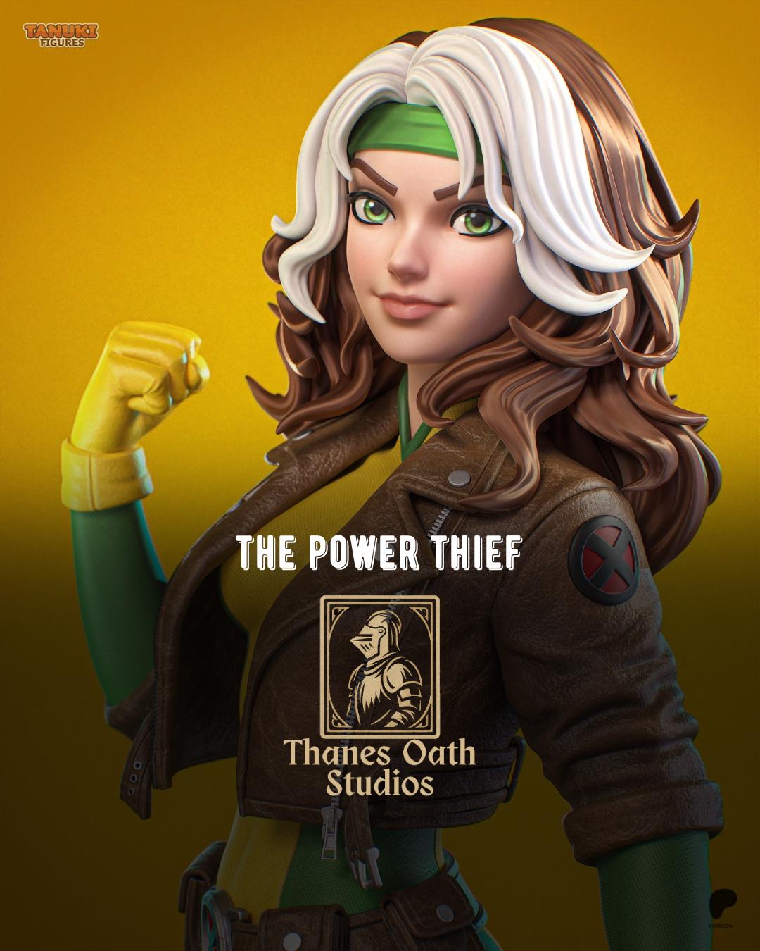 The Power Thief - Comic Superhero Team Member Rogue Resin Figure 16K