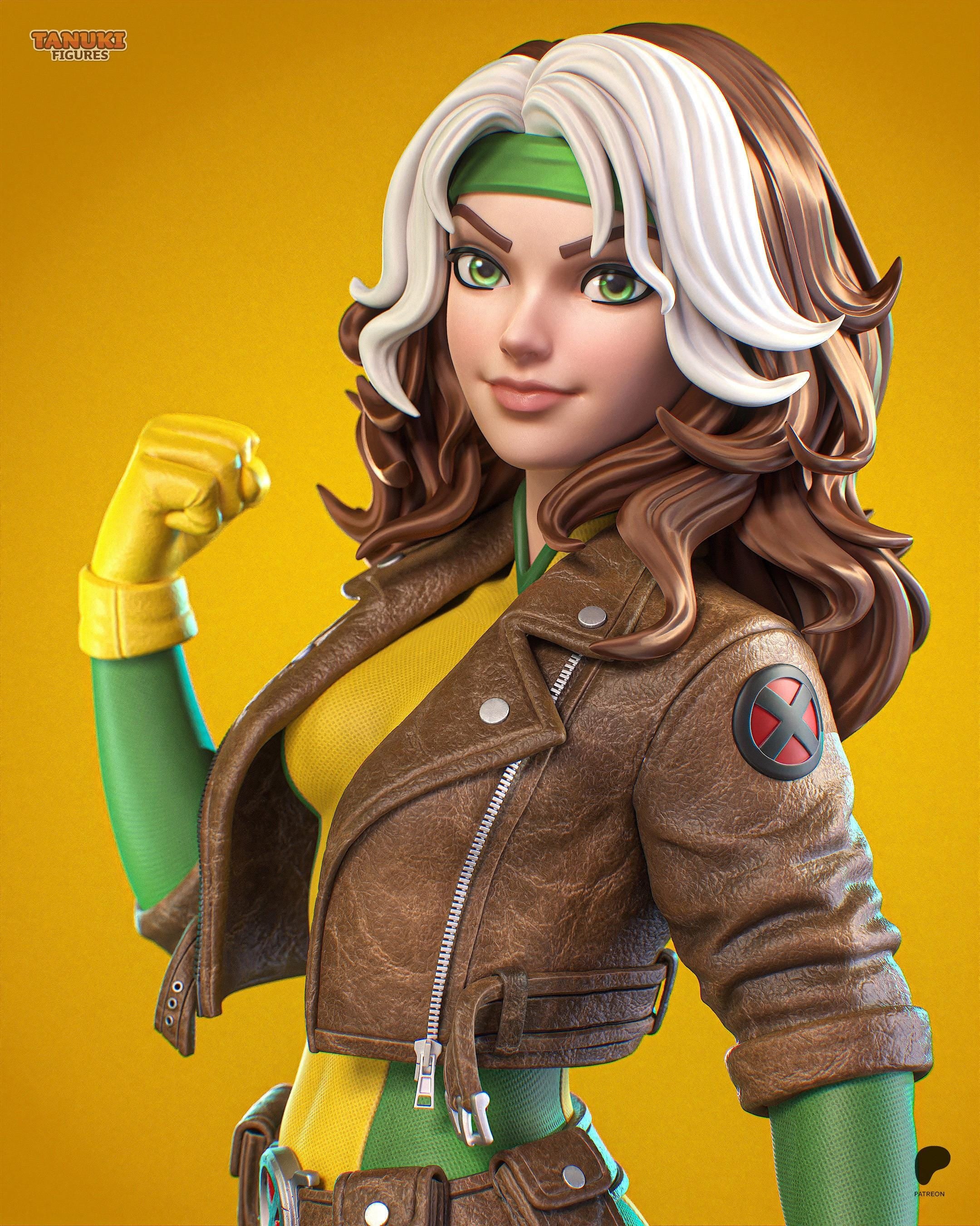 The Power Thief - Comic Superhero Team Member Rogue Resin Figure 16K