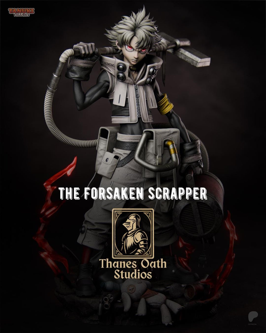 The Forsaken Scrapper - Anime Dark Fantasy Post Apocalyptic Rudo Resin Figure 16K