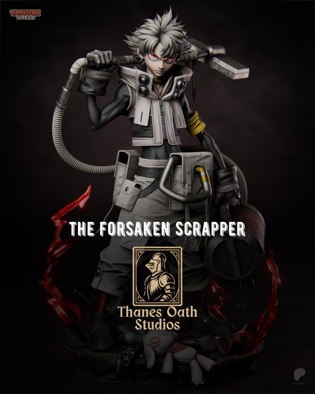 The Forsaken Scrapper - Anime Dark Fantasy Post Apocalyptic Rudo Resin Figure 16K