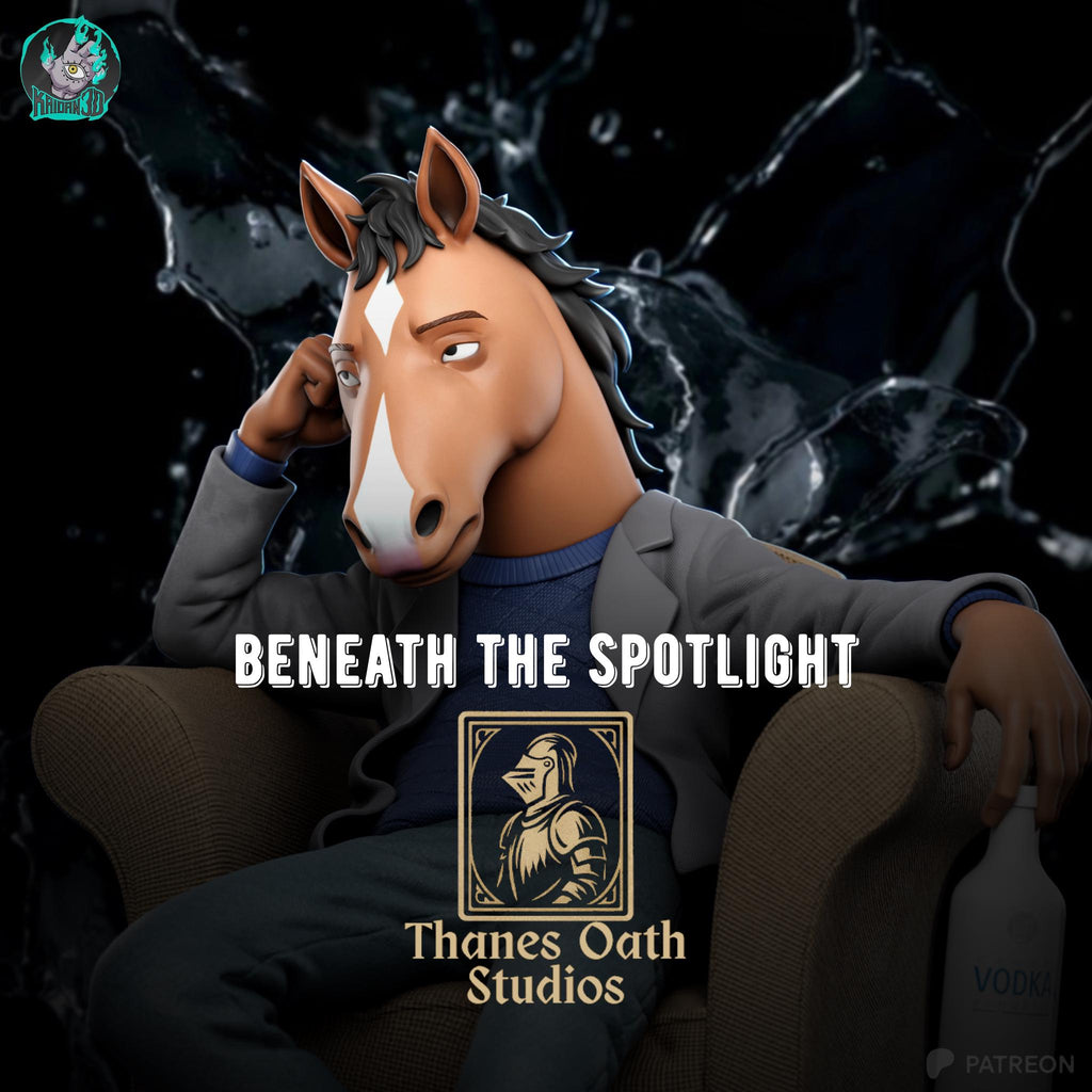 Beneath The Spotlight - Horse Superstar Animated Bojack Horseman Resin Figure 16K