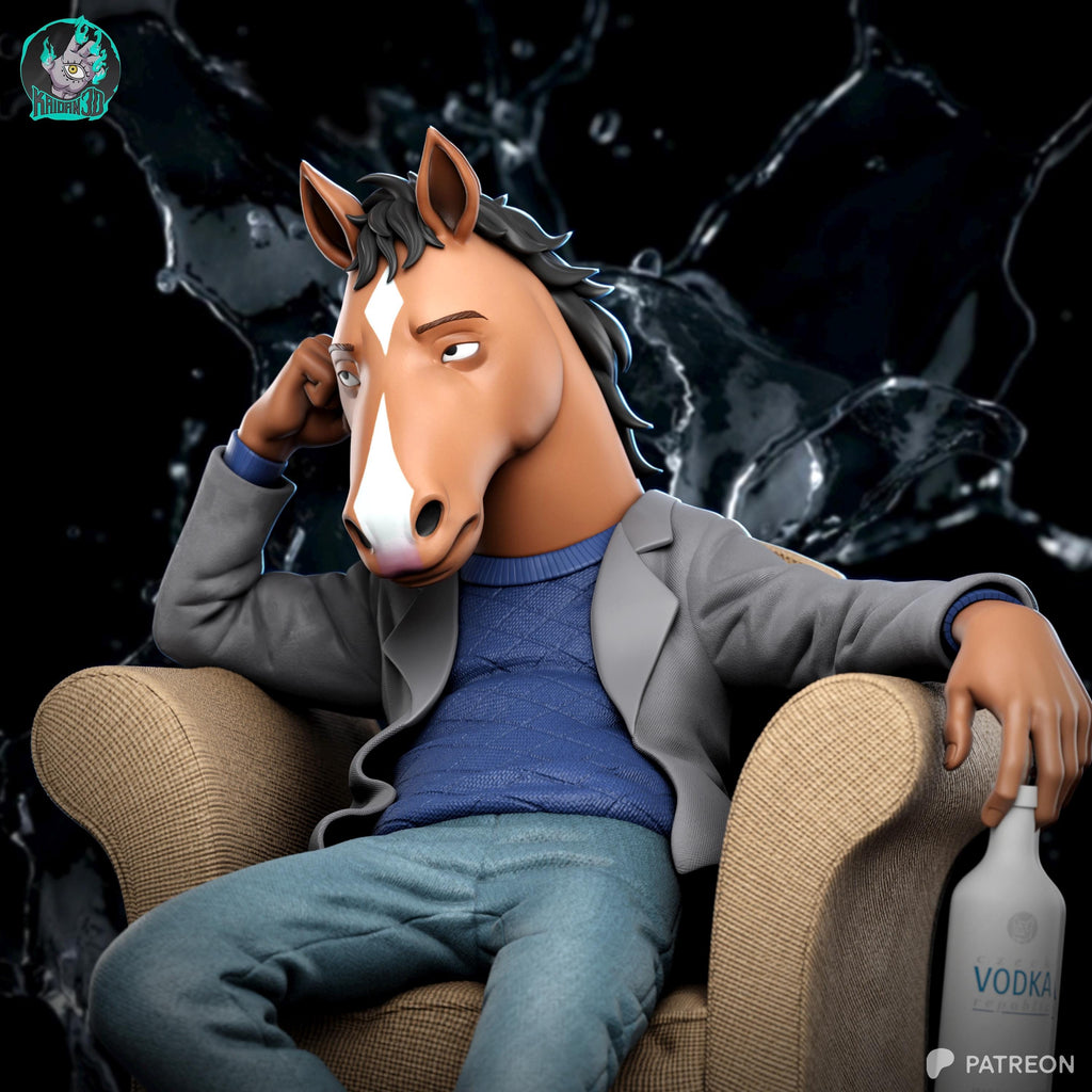 Beneath The Spotlight - Horse Superstar Animated Bojack Horseman Resin Figure 16K