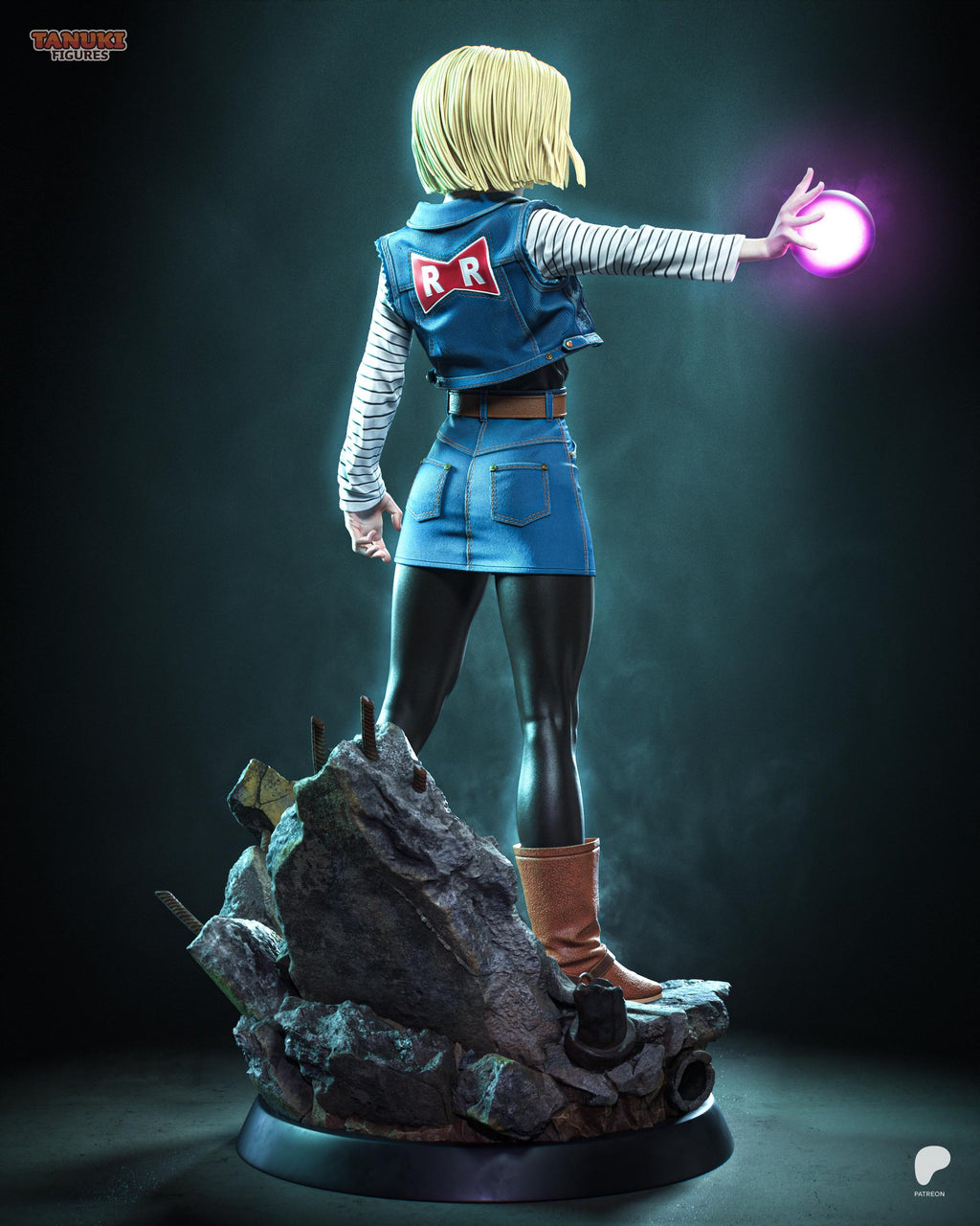 Engineered Fighter - Anime Cyber Warrior Martial Android 18 Resin Figure 16K