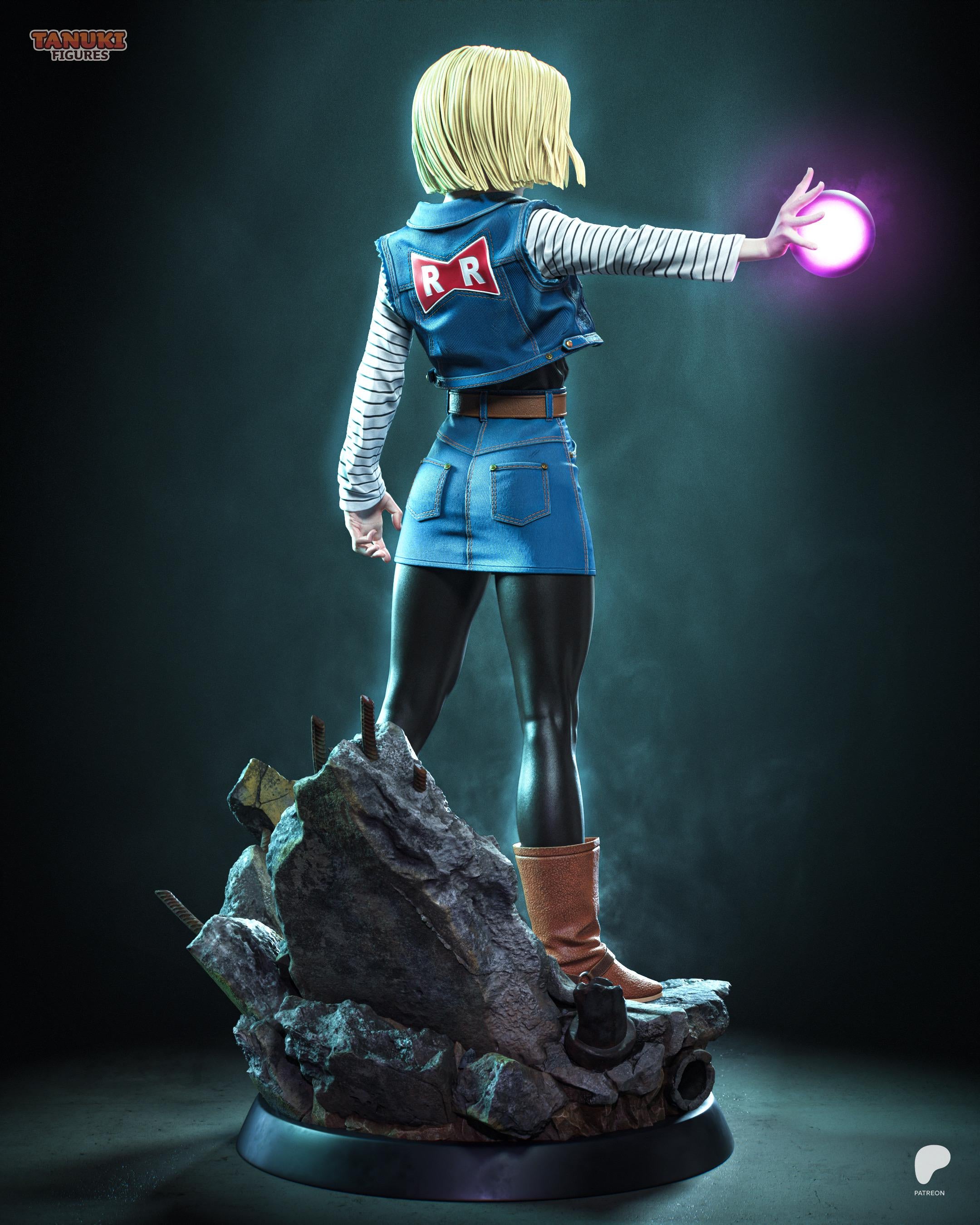 Engineered Fighter - Anime Cyber Warrior Martial Android 18 Resin Figure 16K