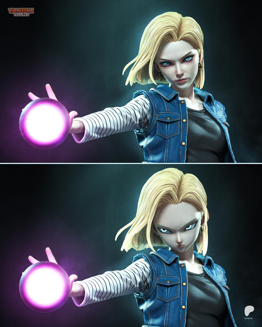 Engineered Fighter - Anime Cyber Warrior Martial Android 18 Resin Figure 16K