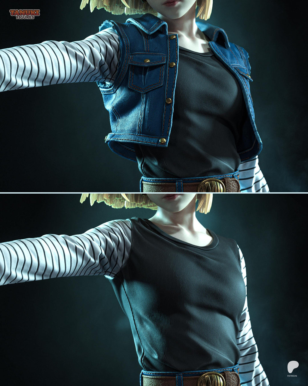 Engineered Fighter - Anime Cyber Warrior Martial Android 18 Resin Figure 16K