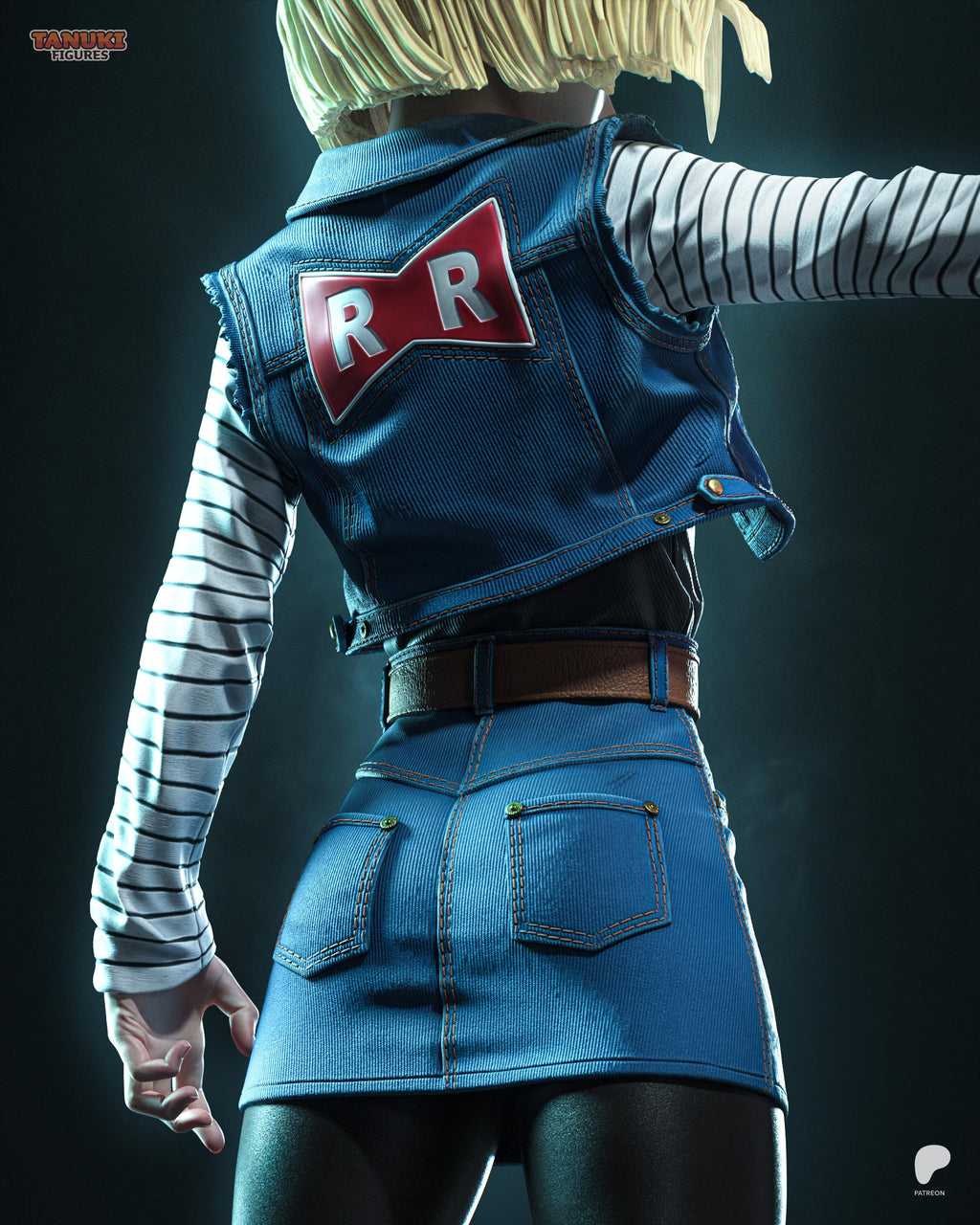 Engineered Fighter - Anime Cyber Warrior Martial Android 18 Resin Figure 16K