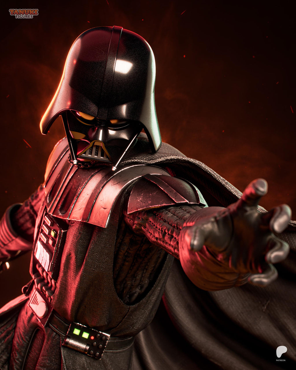 Force Of The Empire - Dark Lord Force User Darth Vader Resin Figure 16K