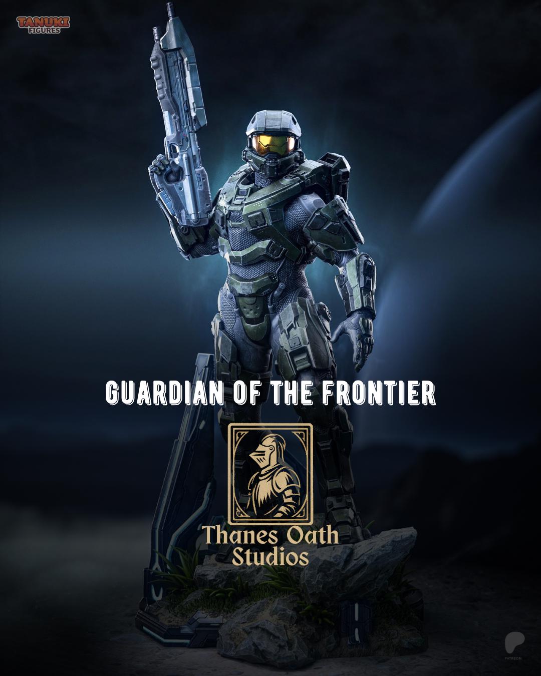 Guardian Of The Frontier - Sci-Fi Super Armoured Soldier Master Chief Resin Figure 16K