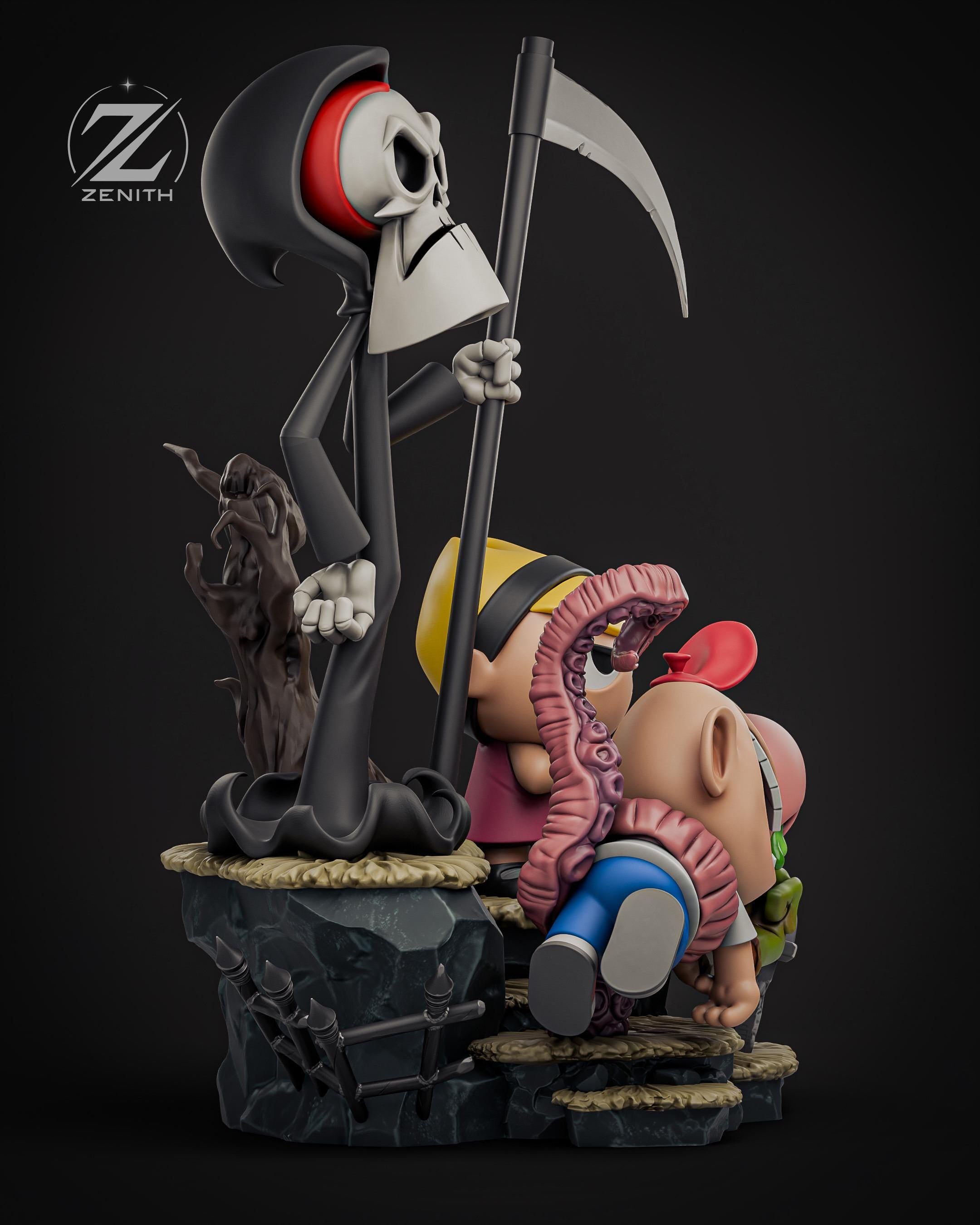 Chaos & Cunning - Gothic Cartoon Comedy Billy and Mandy Resin Figure 16K