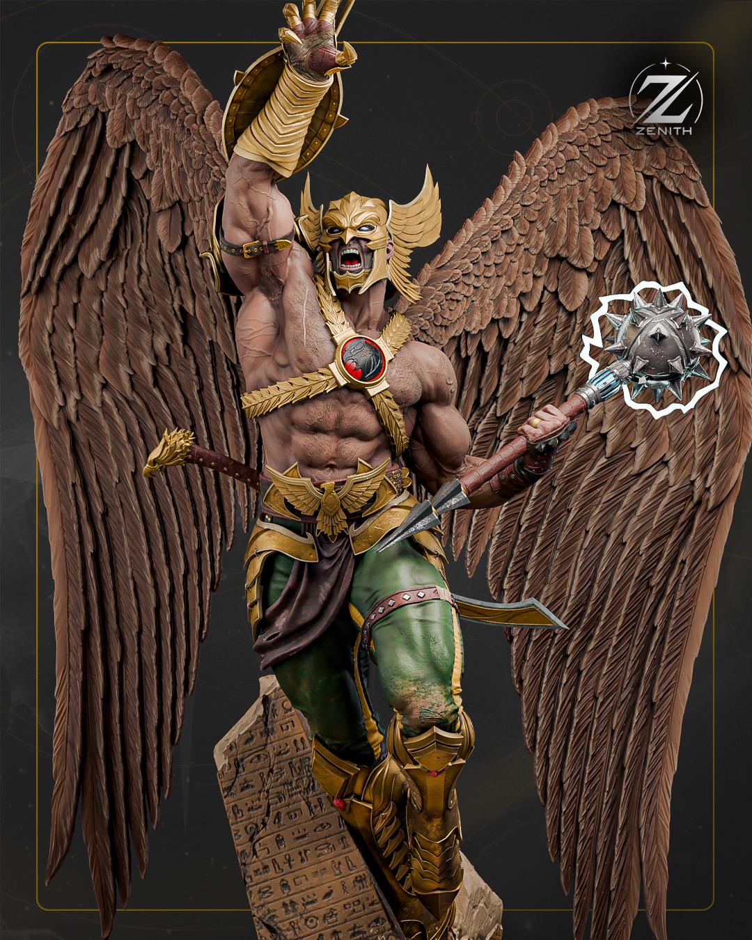 Eternal Winged Warrior - Comic Superhero Winged Fighter Hawkman Resin Figure 16K
